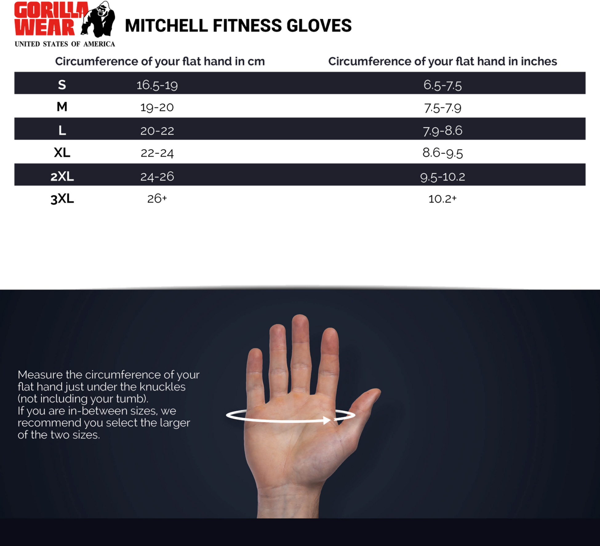 GORILLA WEAR, Mitchell Training Gloves