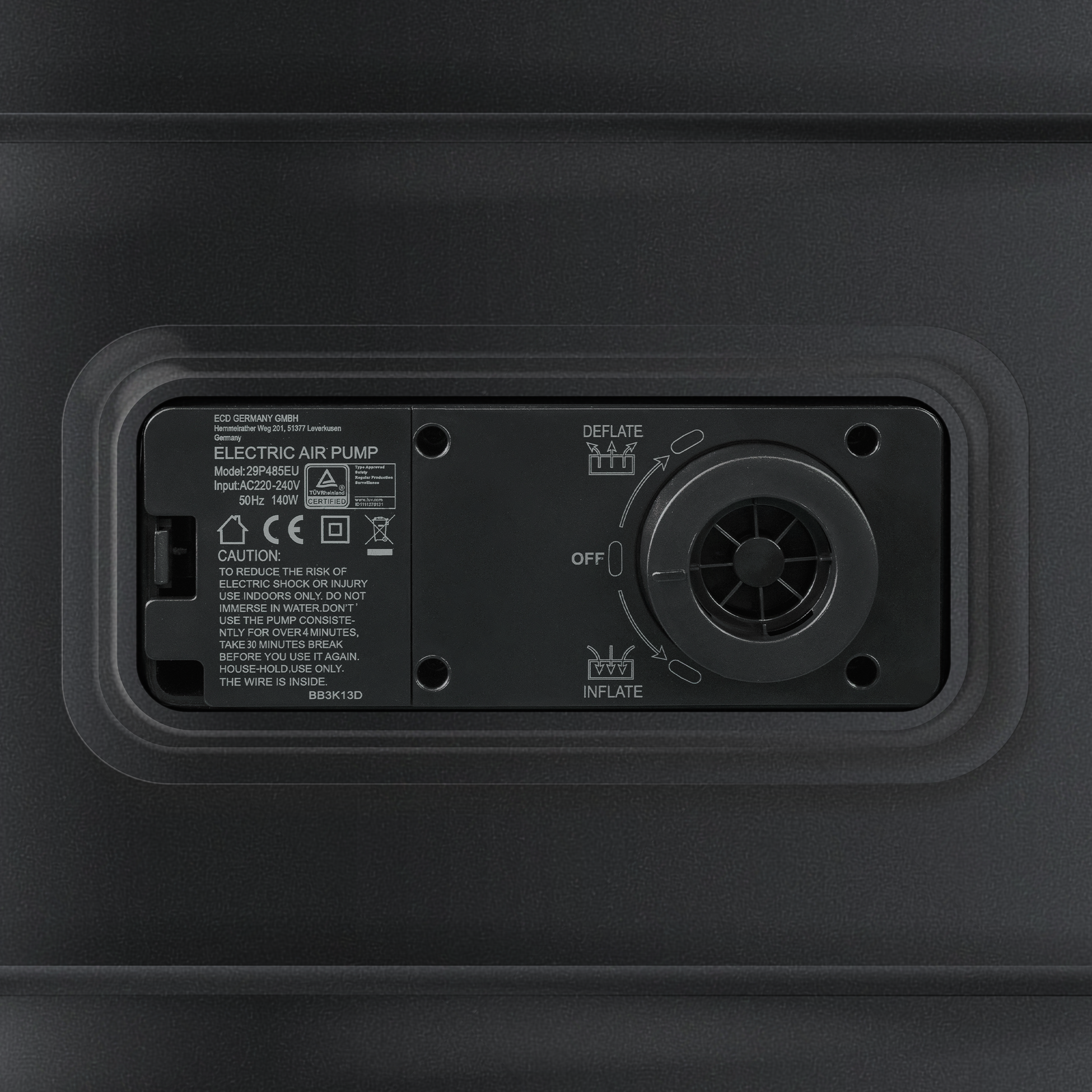 ML DESIGN, Ml-design Air Mattress Single 196x97x47 Cm, T&uuml;v-certified Self-inflating Bed With Built-in