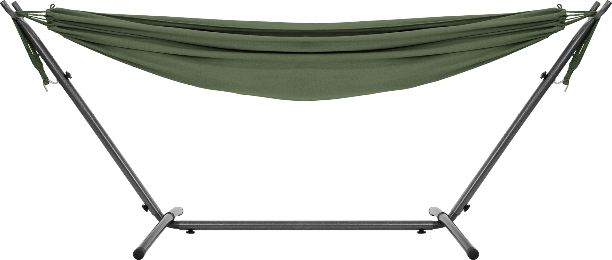 ML DESIGN, Ml-design Double Hammock With Steel Frame, Khaki, Space For 2 People, Indoor Outdoor Use, Xxl