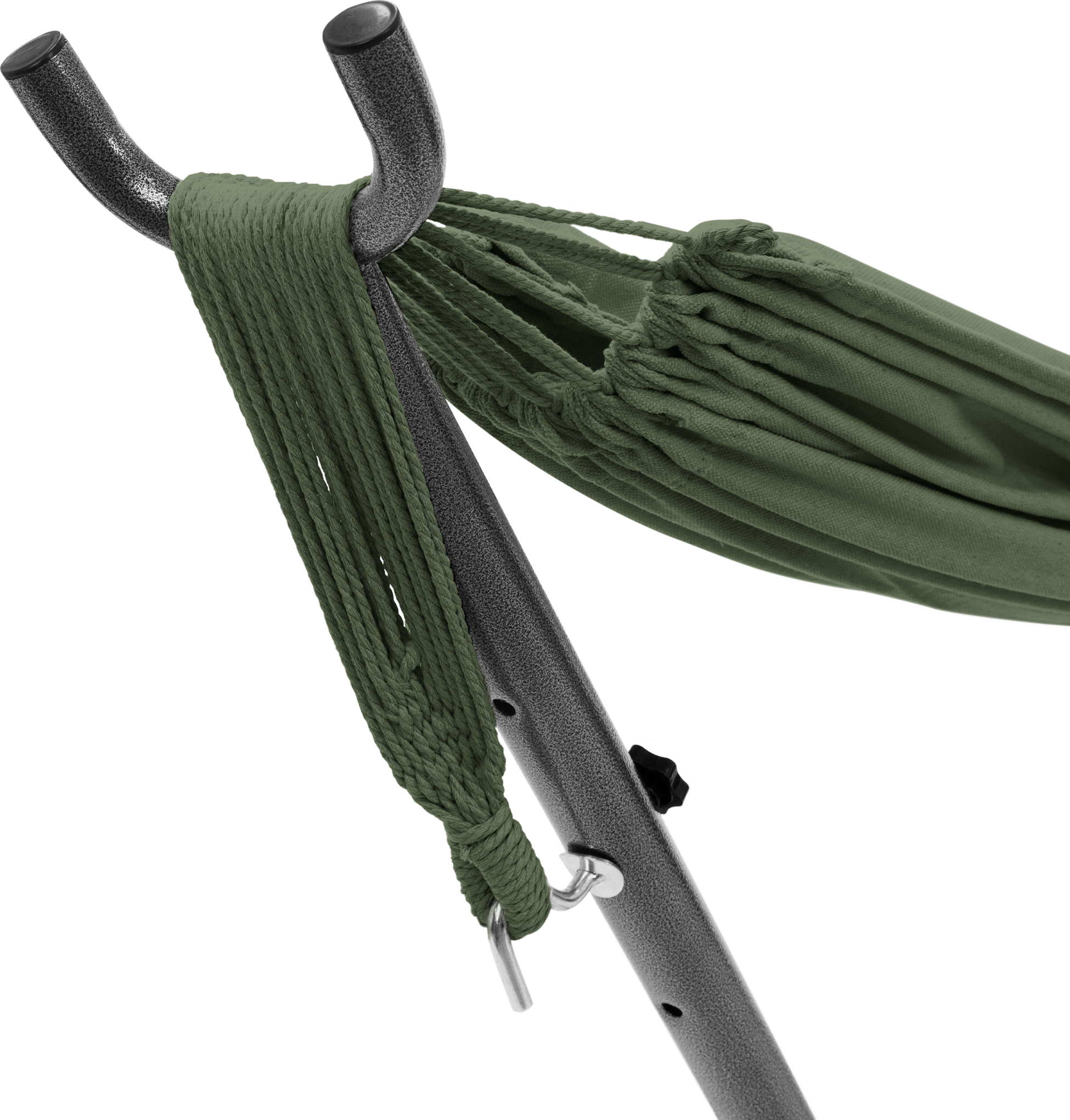 ML DESIGN, Ml-design Double Hammock With Steel Frame, Khaki, Space For 2 People, Indoor Outdoor Use, Xxl