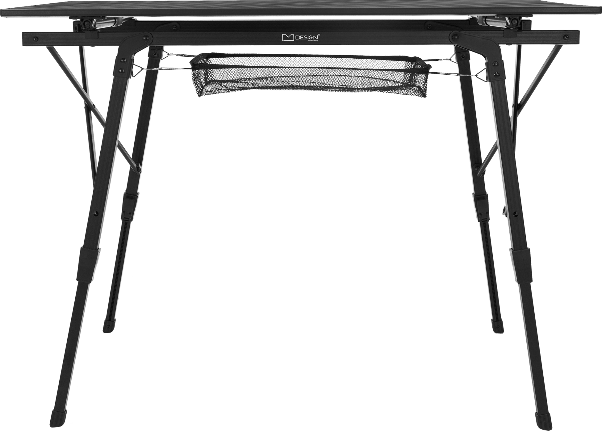 ML DESIGN, Ml-design Folding Camping Table, Black, 90 X 51.5 Cm, Height Adjustable Aluminium Frame
