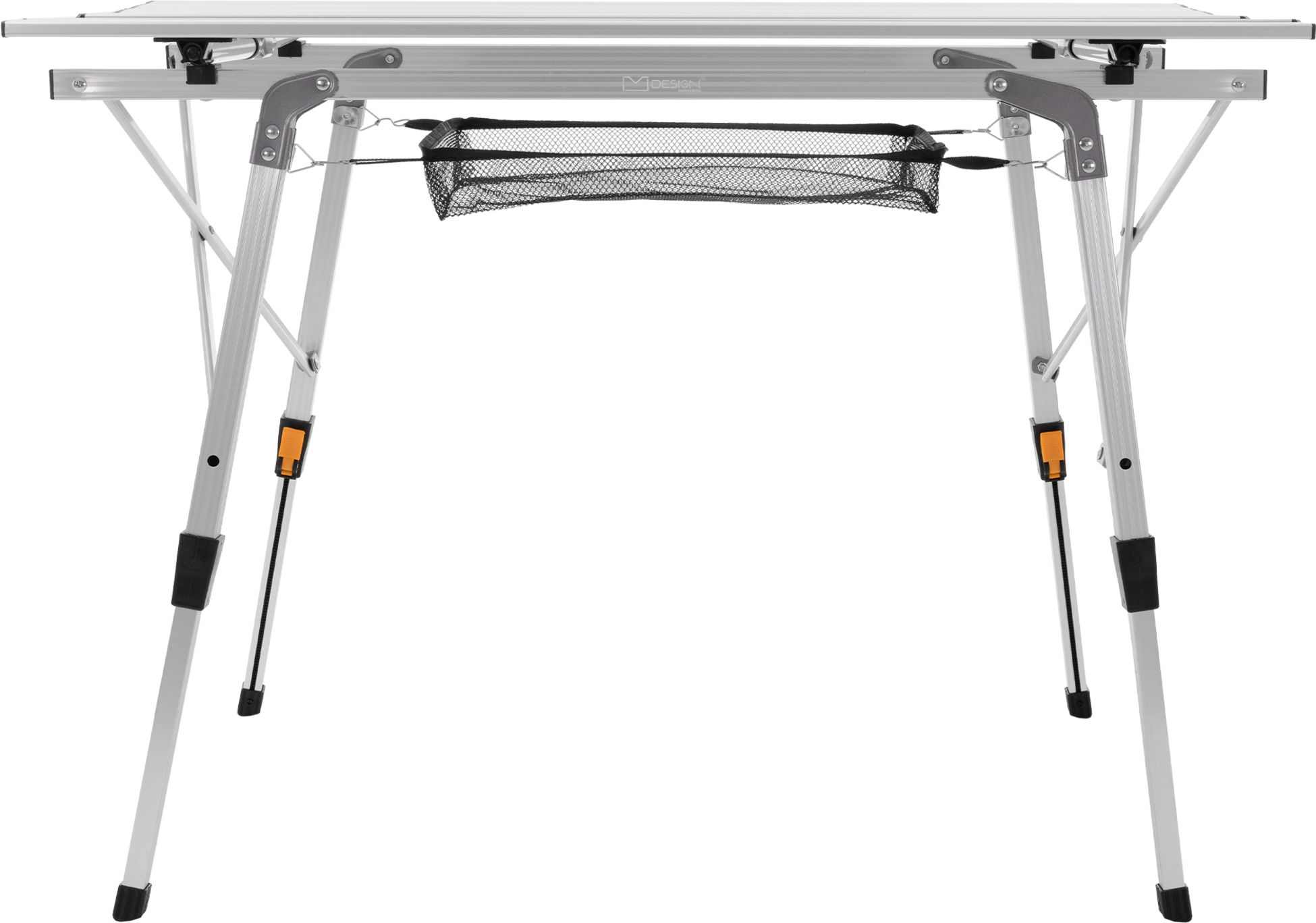 ML DESIGN, Ml-design Folding Camping Table, Silver, 90 X 51.5 Cm, Height Adjustable Aluminium Frame 46&ndash;66.5 Cm