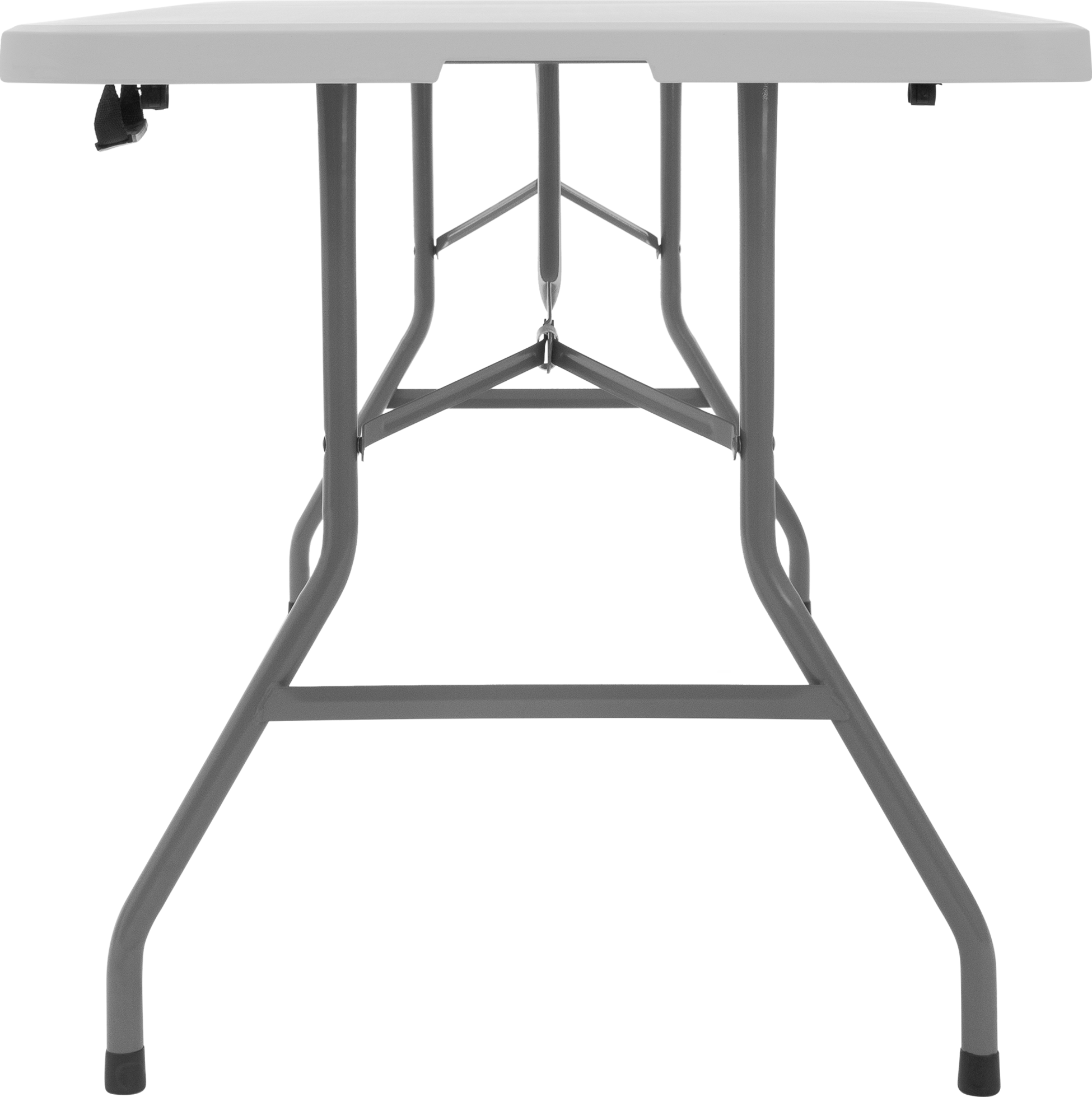 ML DESIGN, Ml-design Folding Camping Table, White, 180x74 Cm, Plastic Outdoor Foldable Desk With Carry Handle