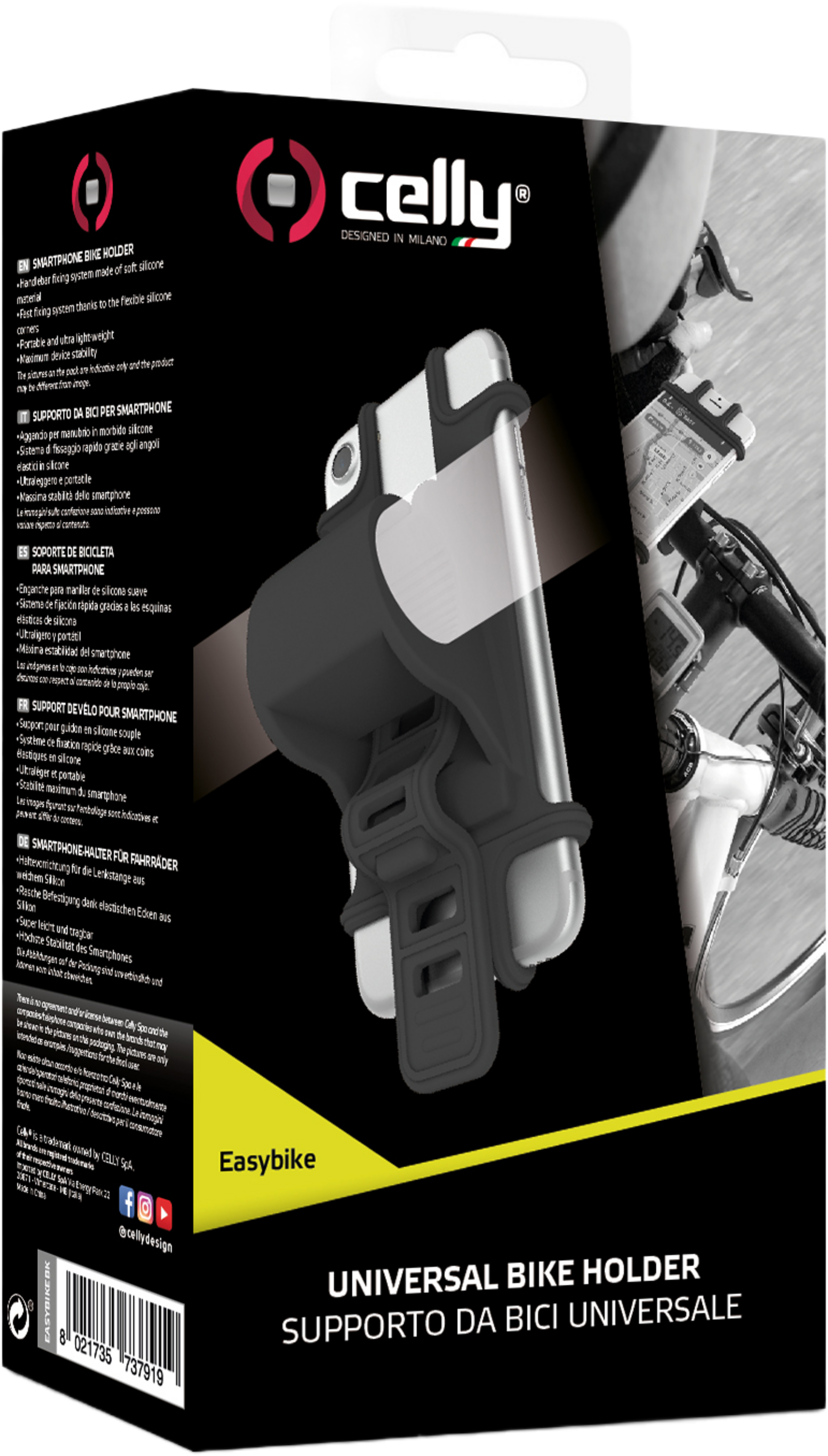 CELLY, Mobilh&aring;llare F&ouml;r Cykel/el-scooter