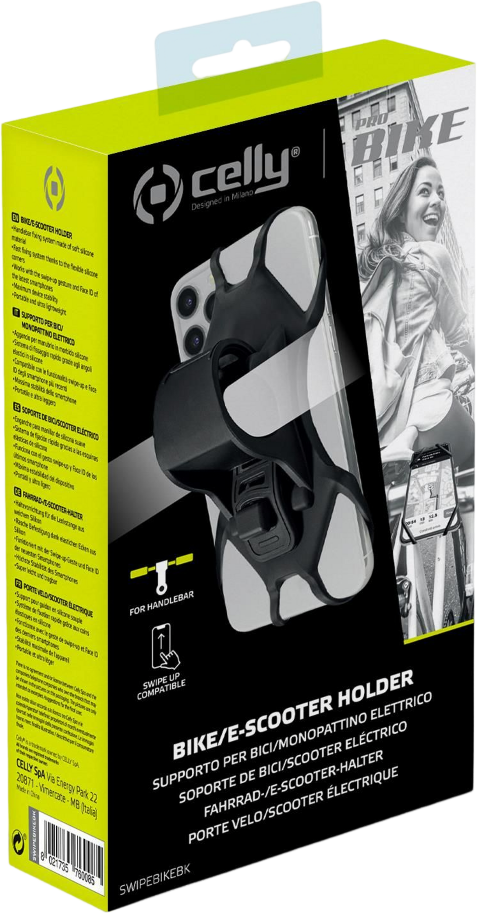 CELLY, Mobilh&aring;llare F&ouml;r Styre P&aring; Cykel/el-scooter