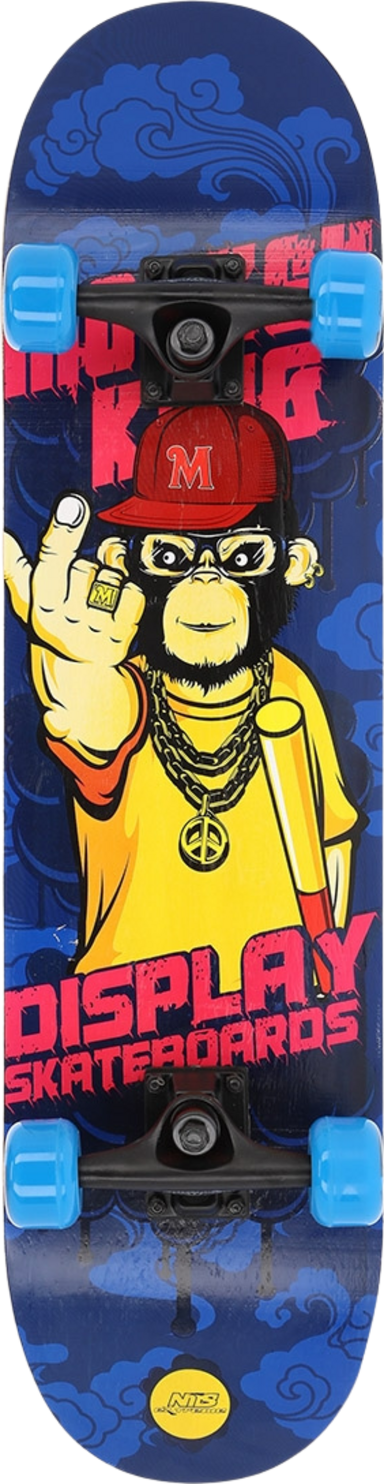 NORTHIX, Monkey Skateboard, 31"" Maple Deck, Double Kick