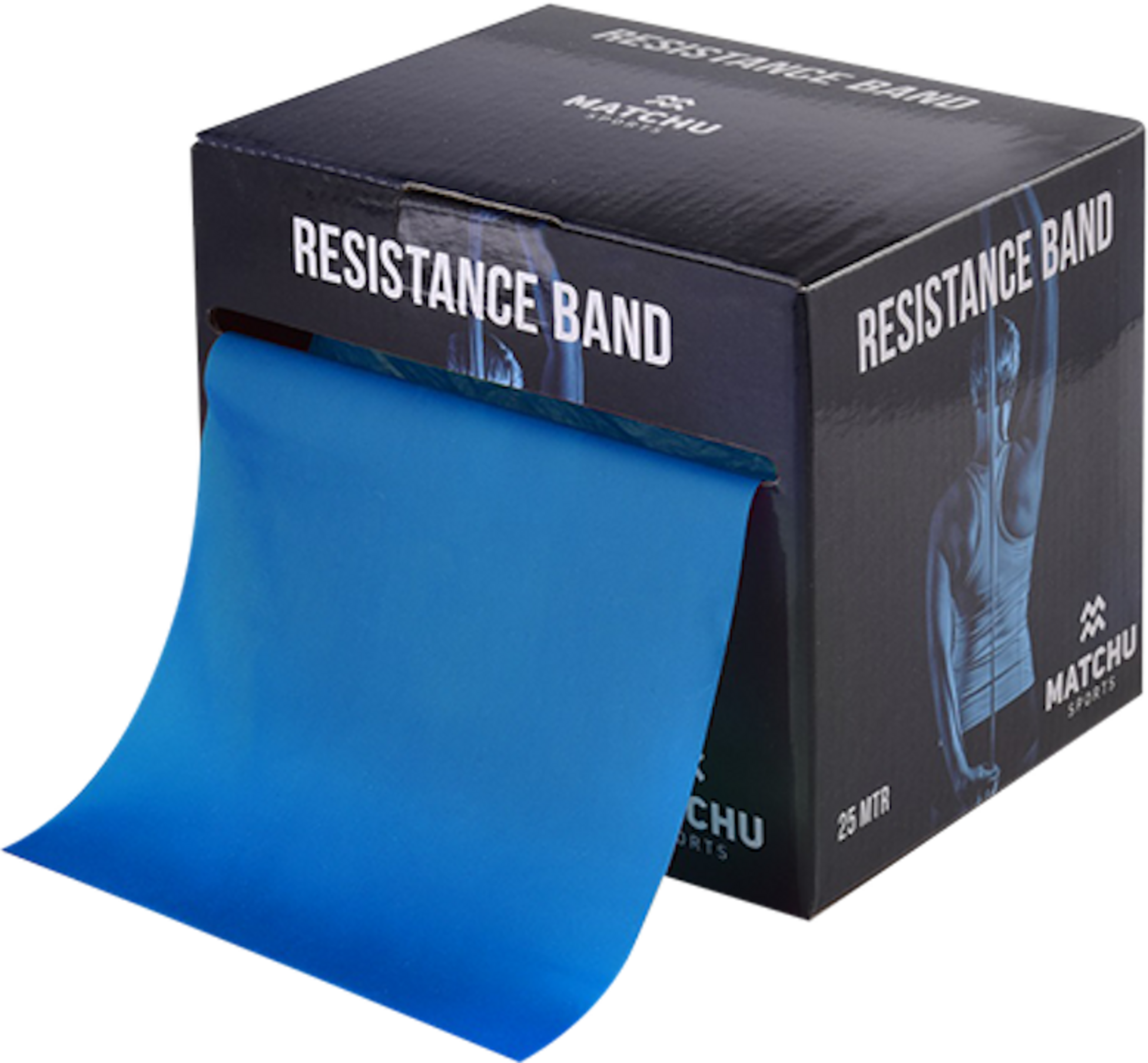 MATCHU SPORTS, Motståndsband - 25 Meter - Blått