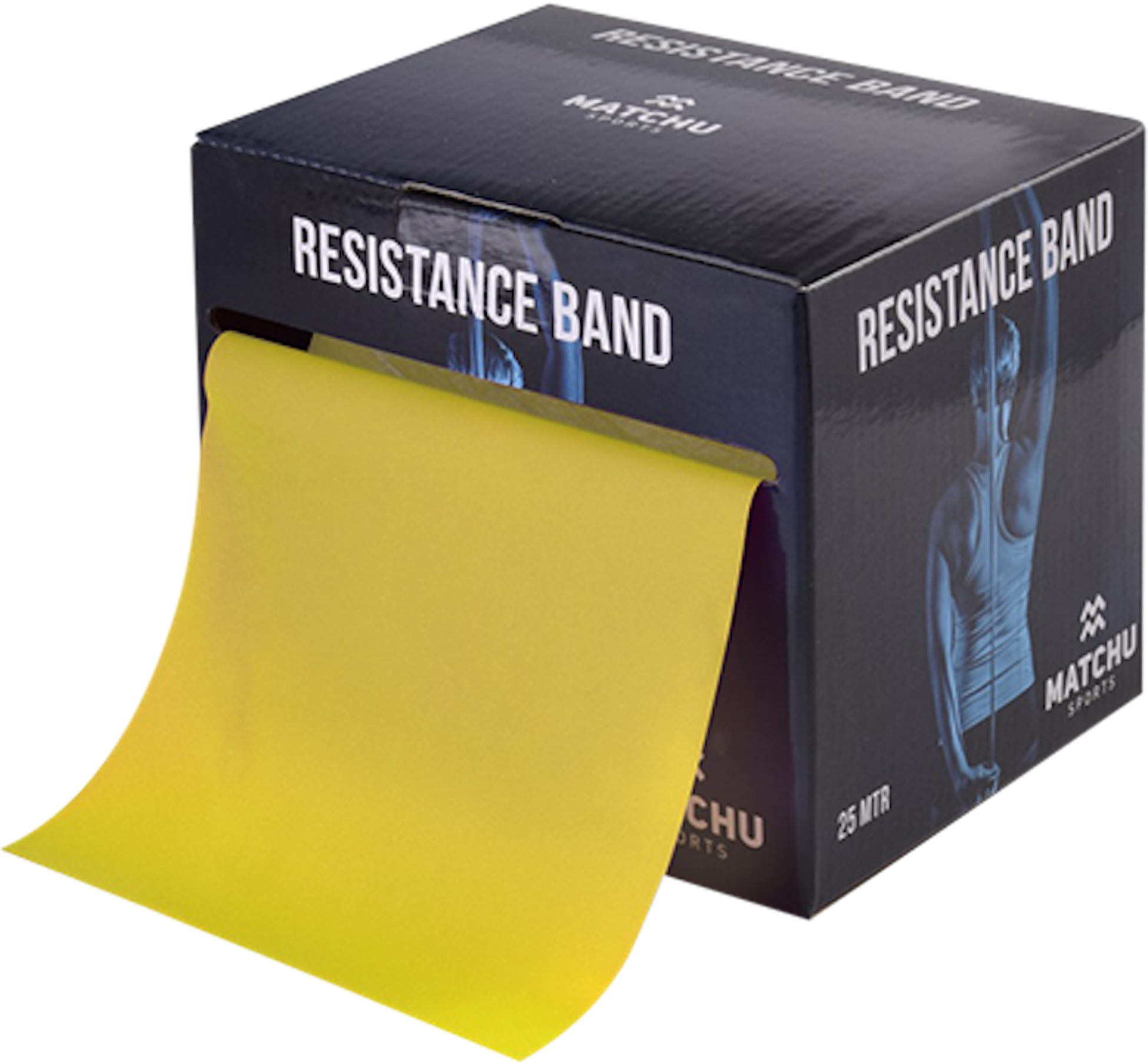 MATCHU SPORTS, Motståndsband - 25 Meter - Gult