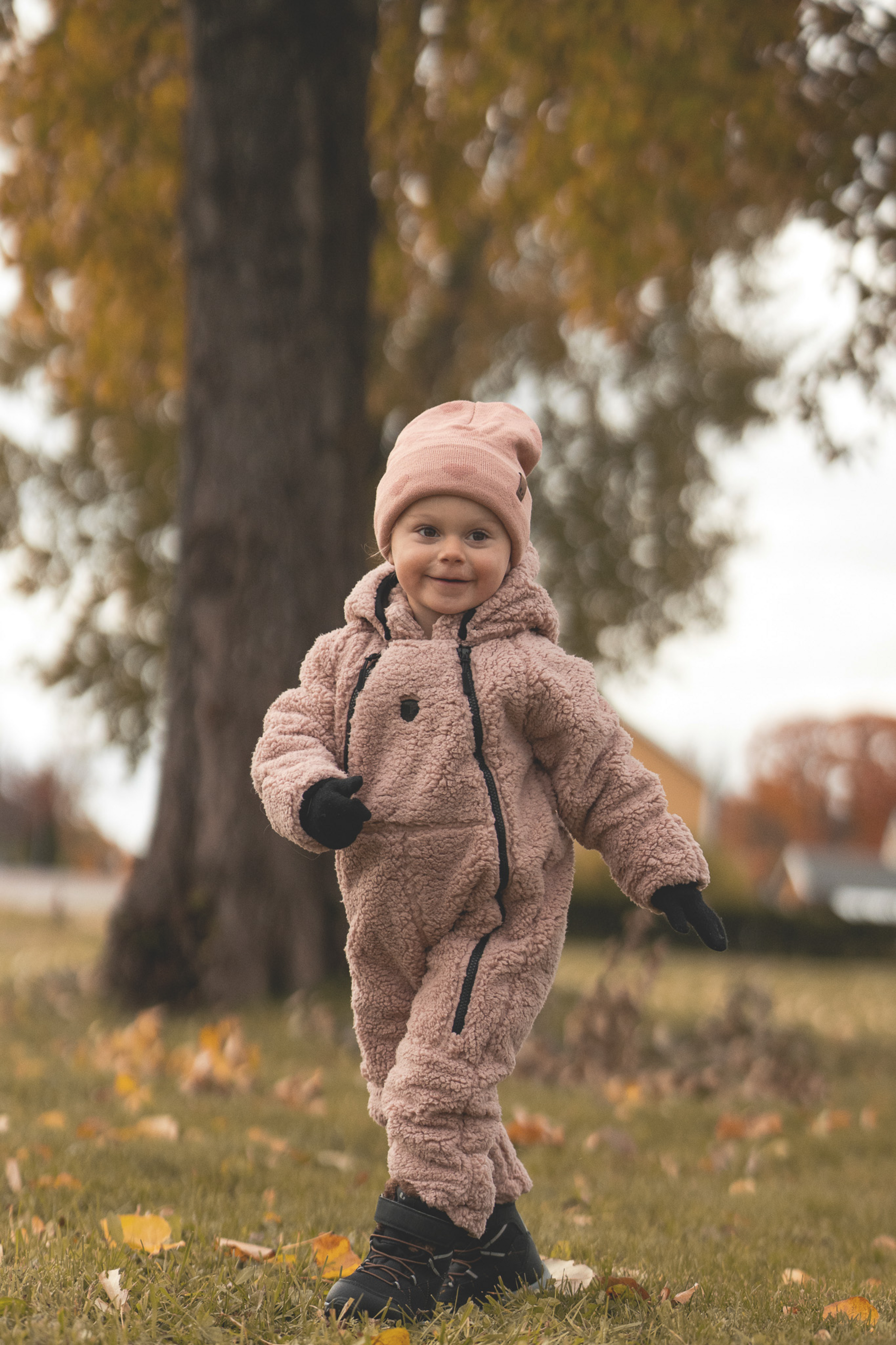 LINDBERG, Muddus Pile Baby Overall, Windfleece