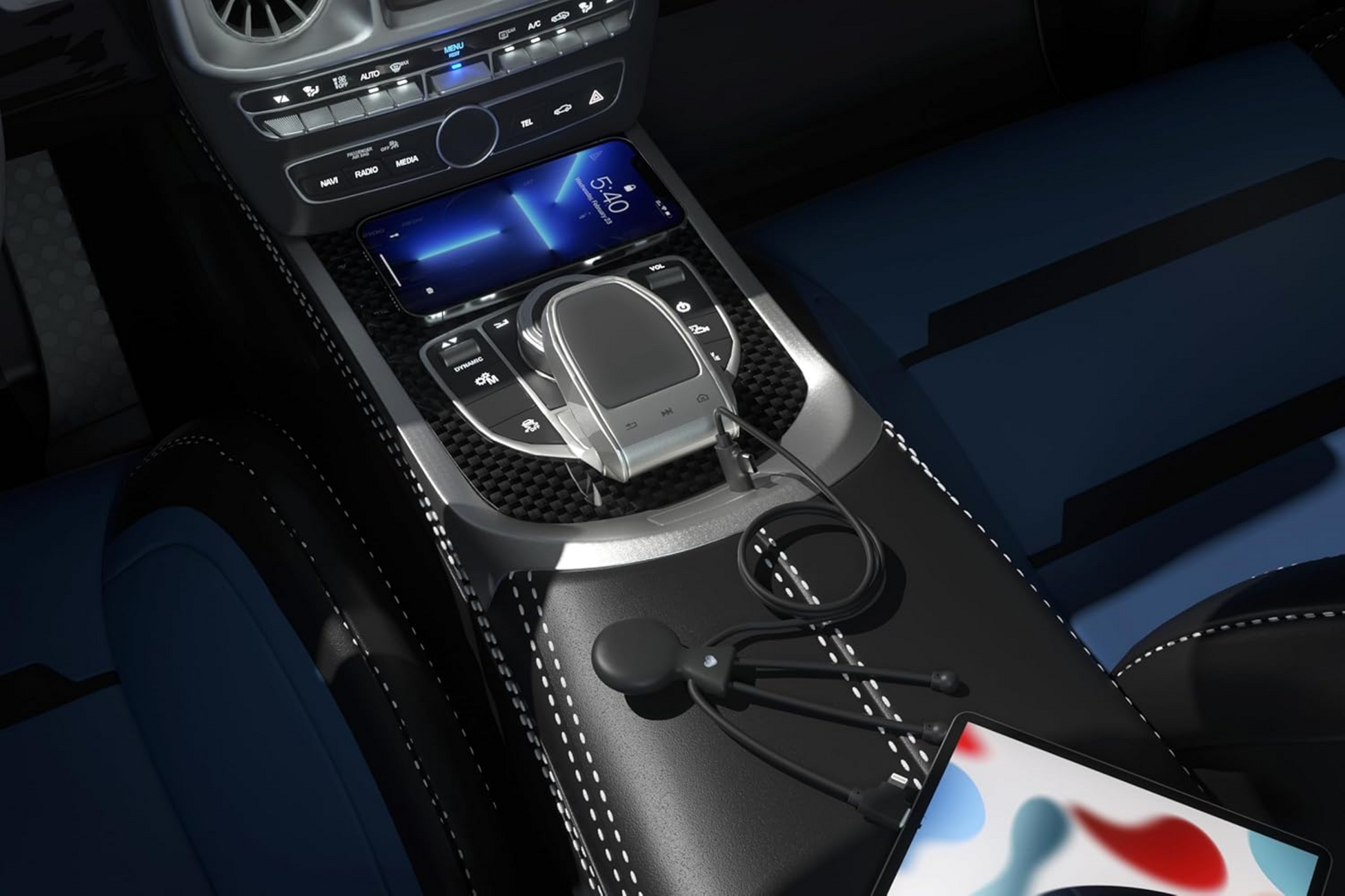 XOOPAR, Multi Usb-kabel - Mr Bio 1m L&aring;ng I Grs &Aring;tervunnen Plast - Snabbladdning - Universalladdare Svart