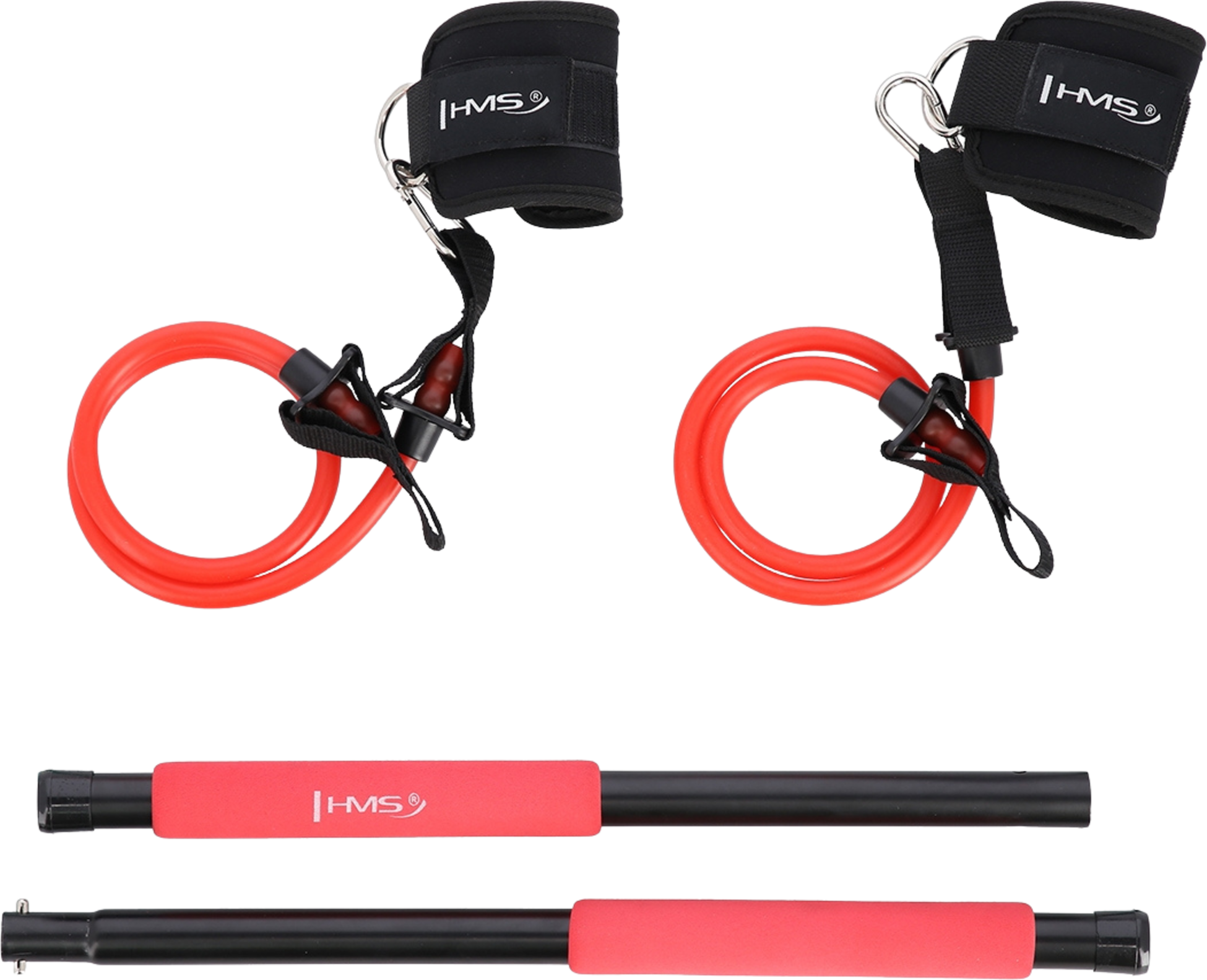 NORTHIX, Multifunctional Pilates Bar Set With Resistance Bands