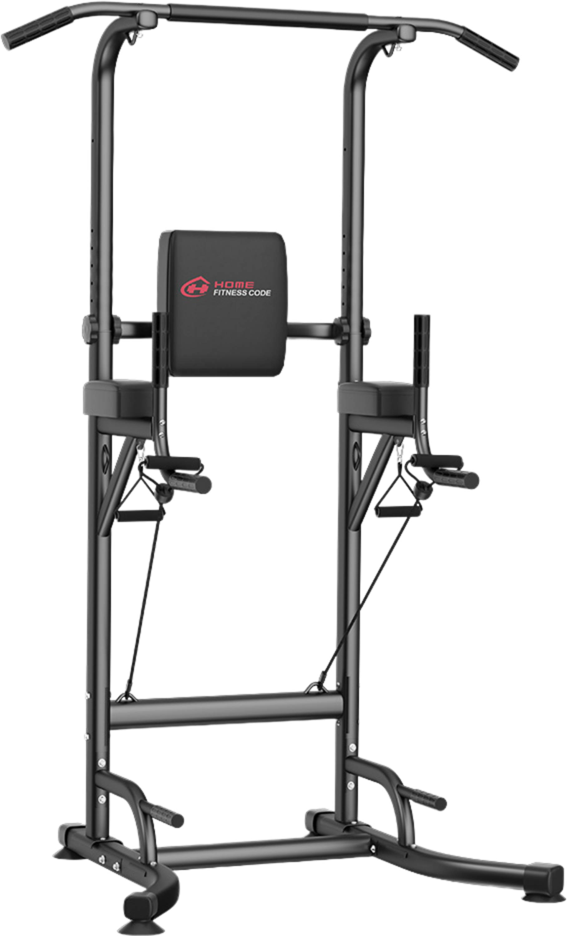 HOMEFITNESSCODE, Multifunktionell Justerbar Träningsstation – Pull-ups, Dips , Abs