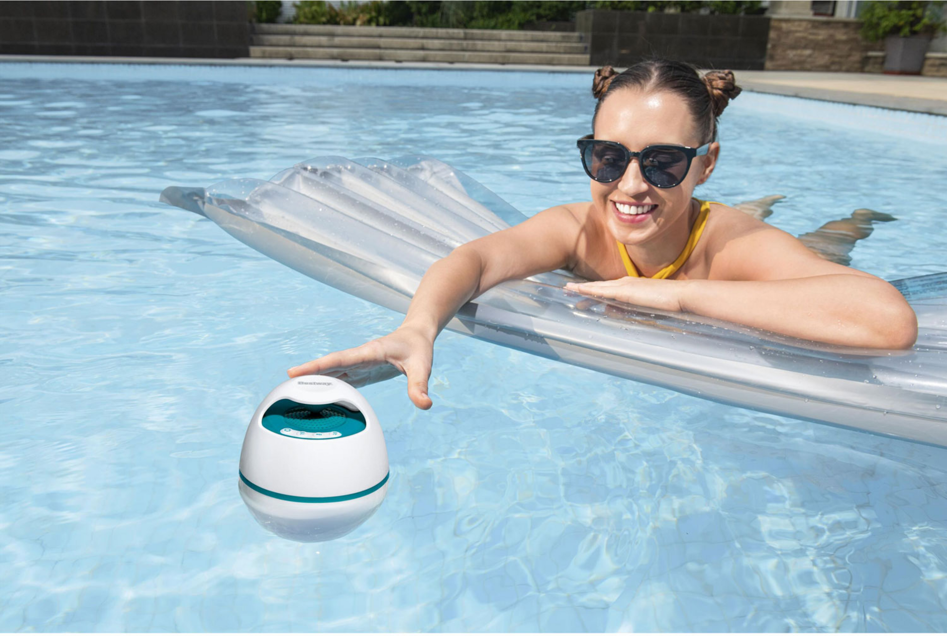 BESTWAY, Musicwave Flytande Led Bluetooth Högtalare