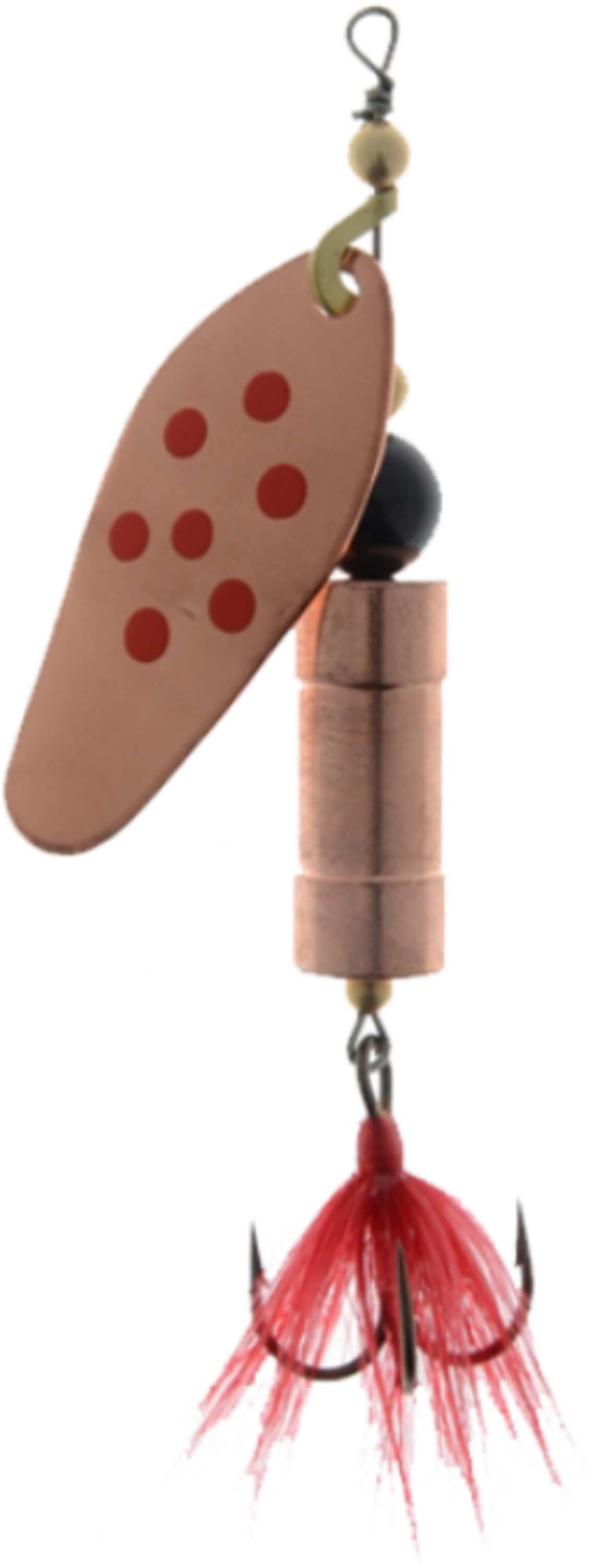 MYRAN, Myran Tuna-lax Spinner Copper 25g Copper/red/dot