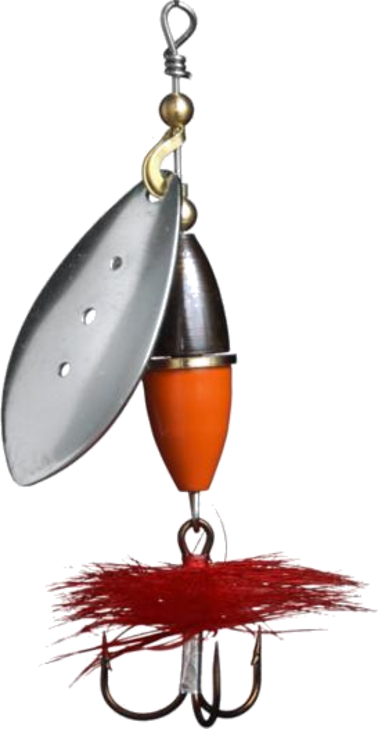 MYRAN, Myran Wipp Spinnare 15g Silver/orange/svart