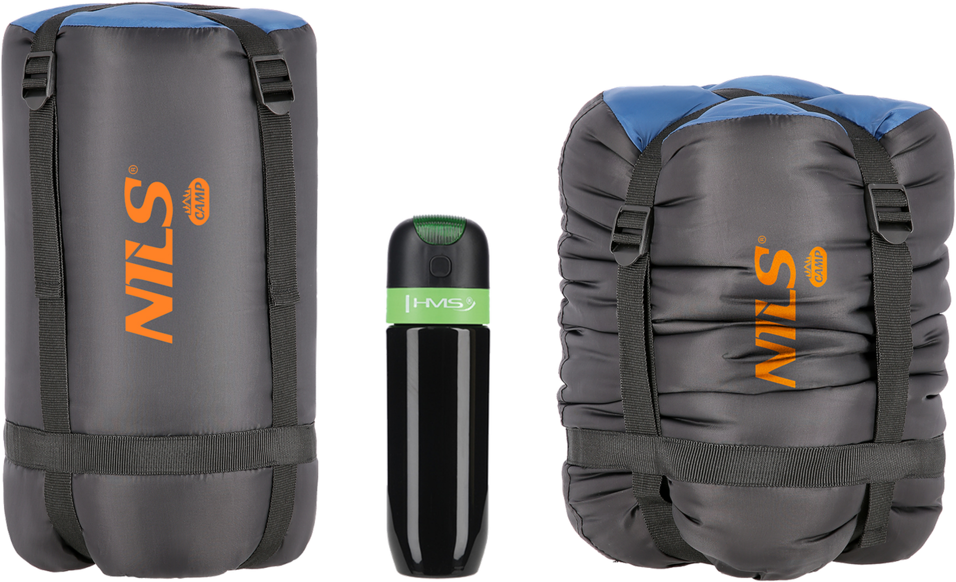 NORTHIX, Navy Blue-orange Sleeping Bag, Lightweight, Compact