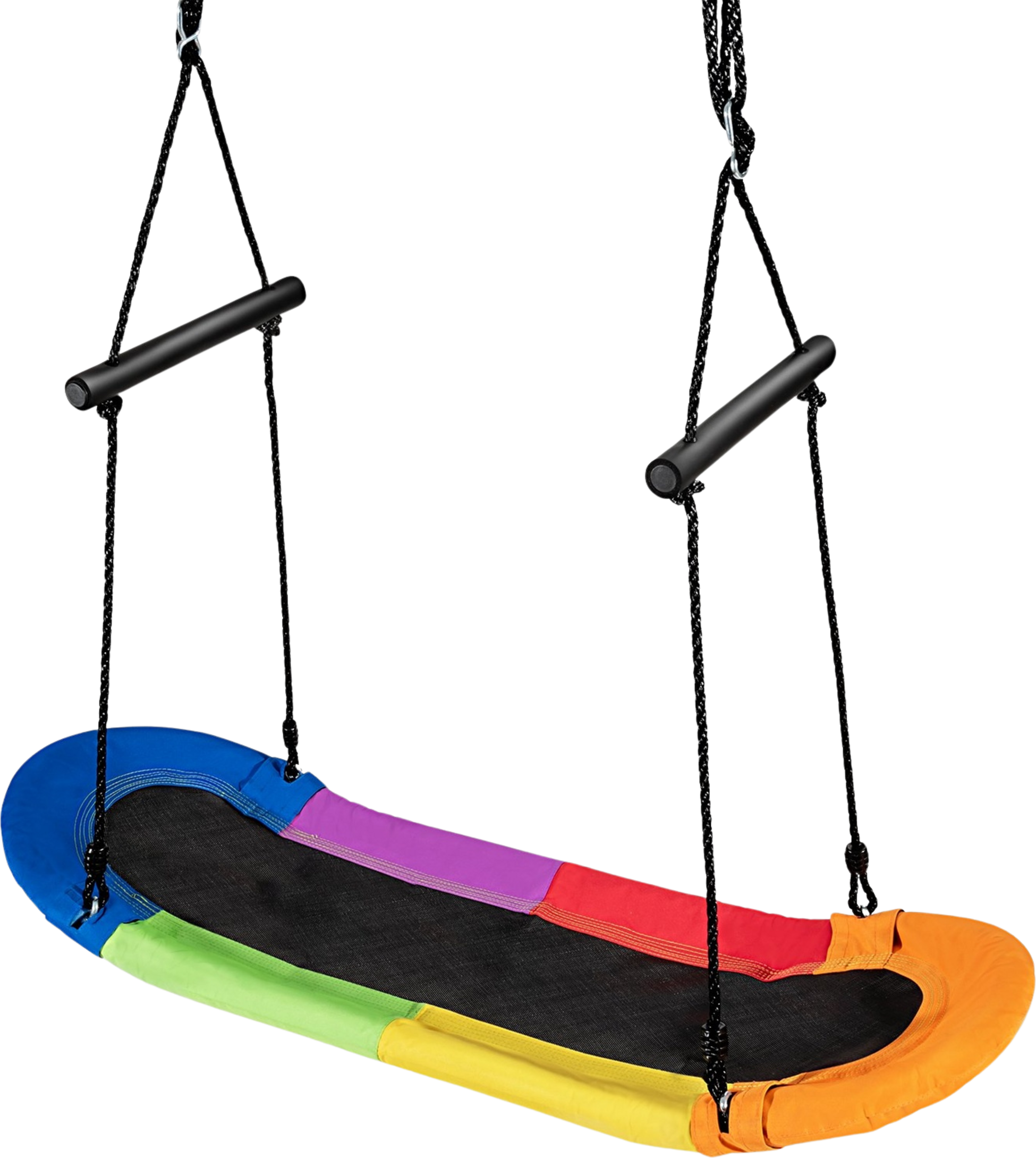 NORTHIX, Nest Swing Children's Tree Swing With 100-160cm Adjustable Rope Hanging Swing Colorful 123 X 45cm