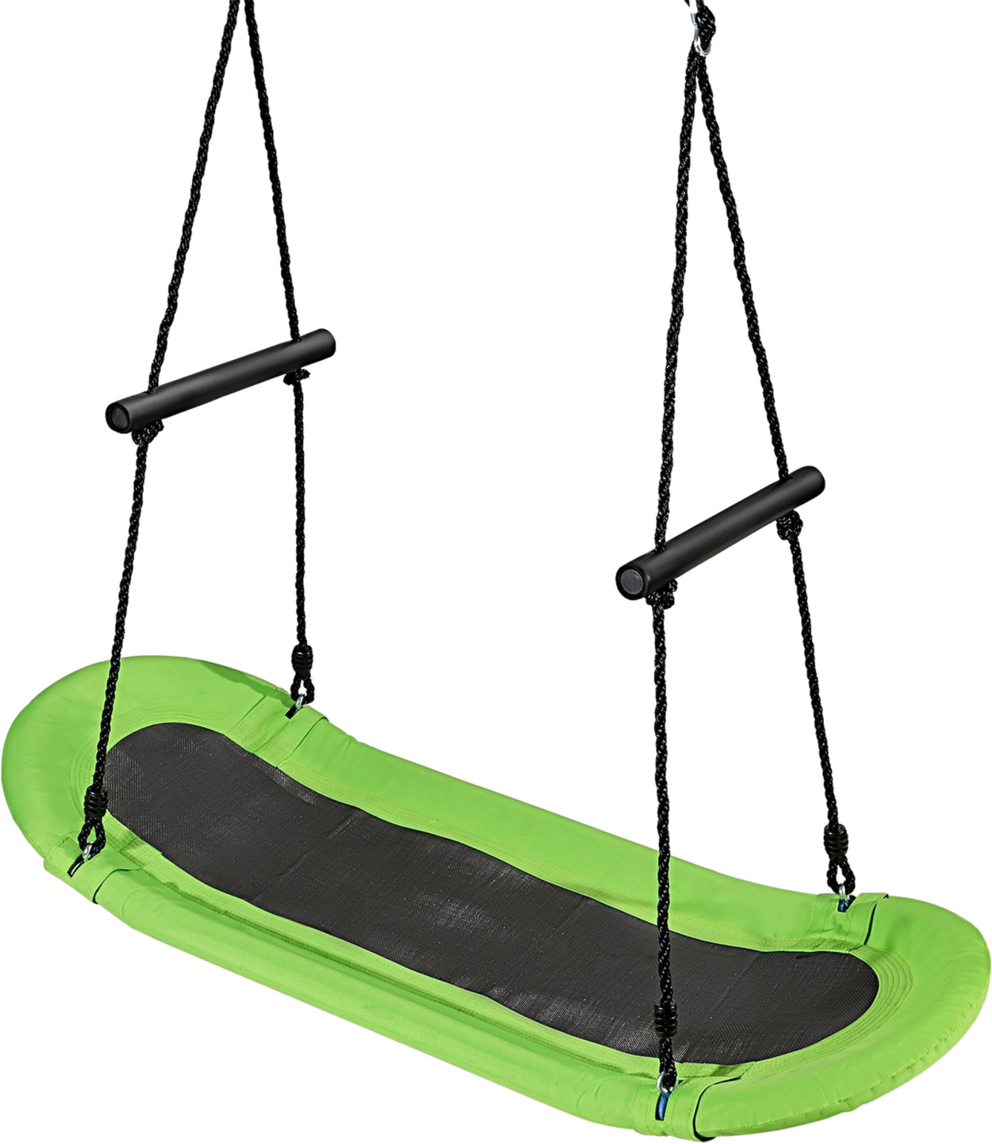 B2X, Nest Swing Children's Tree Swing With 100-180cm Adjustable Rope Hanging Swing Green 123x45cm