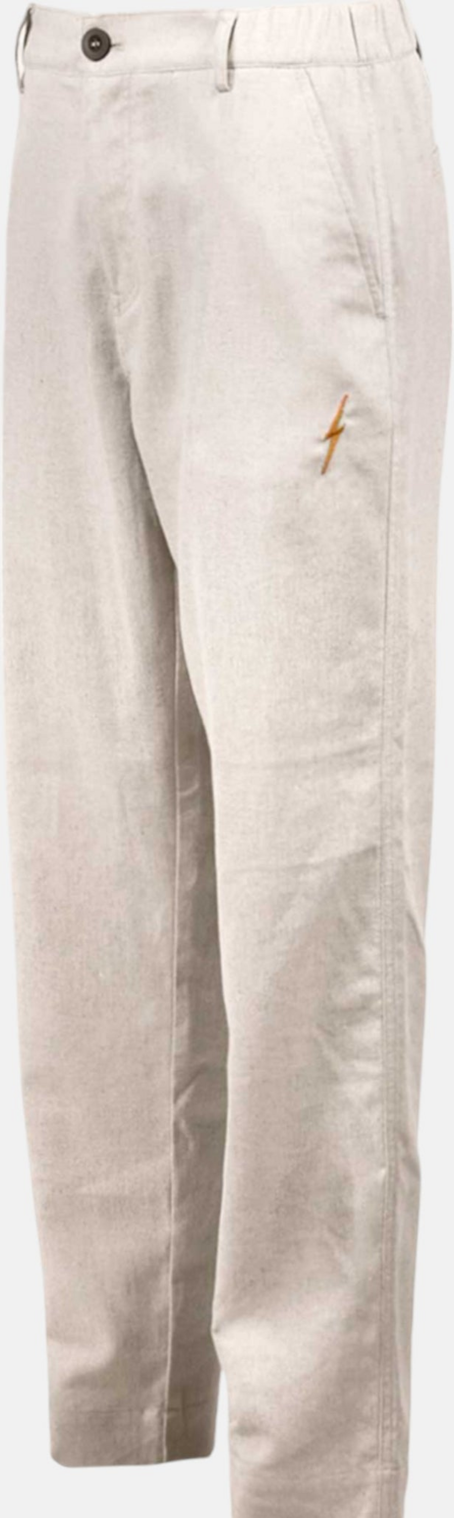 LIGHTNING BOLT, Neutral Button Trousers