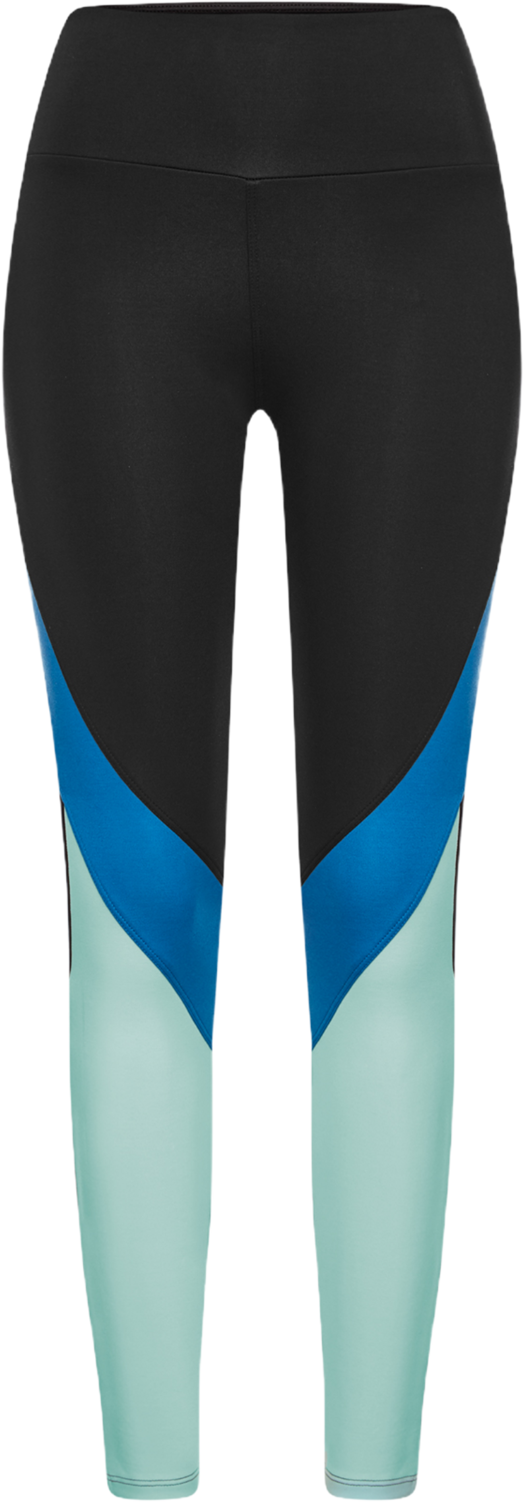 WELLICIOUS, New Leggings - Caviar Black/shoreline Blue/sea Green