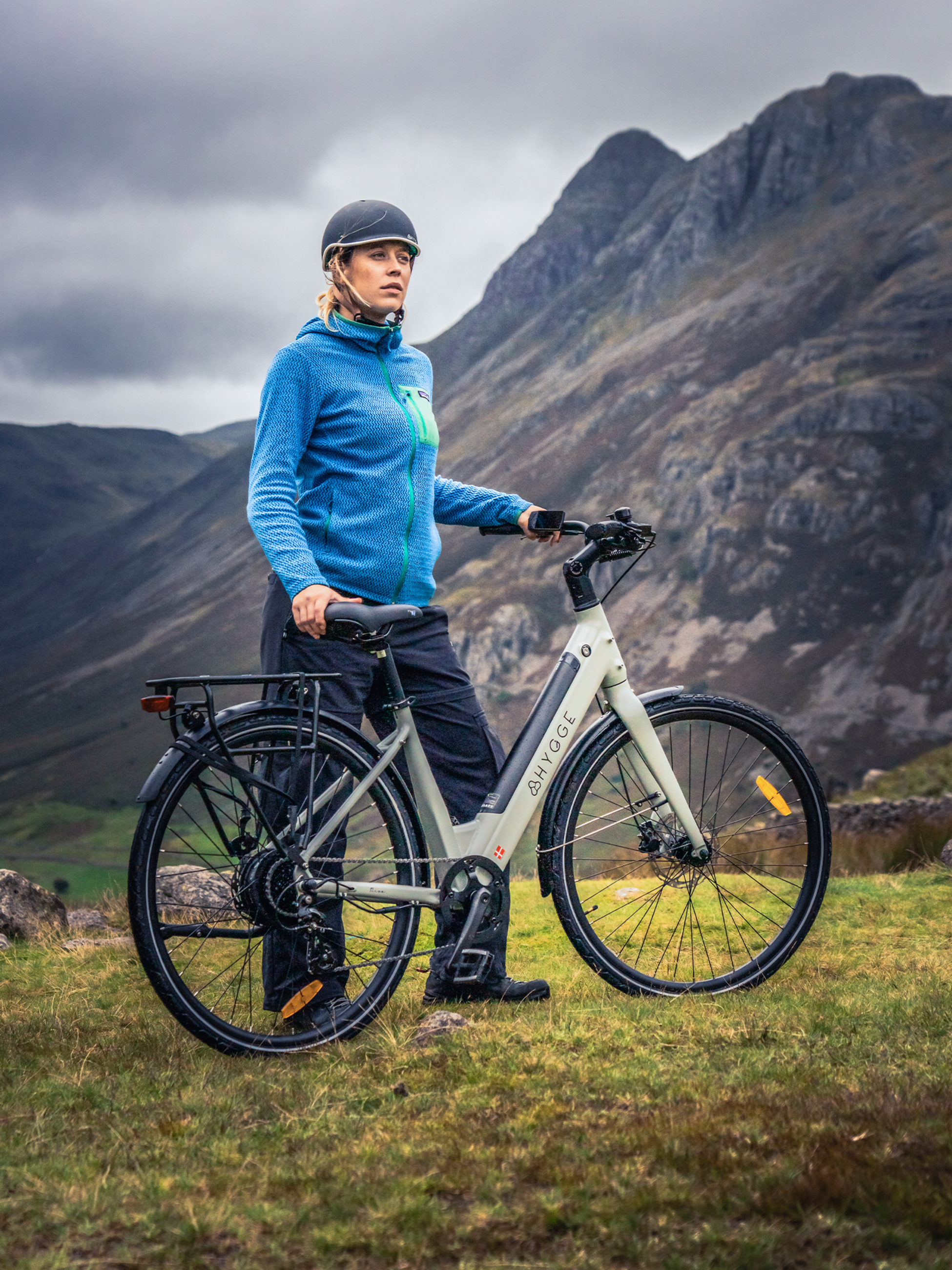 HYGGE BIKES, Nivo Commuter 2025 – Urban Elcykel Med 48v 14ah Samsung-batteri – Mossgrå