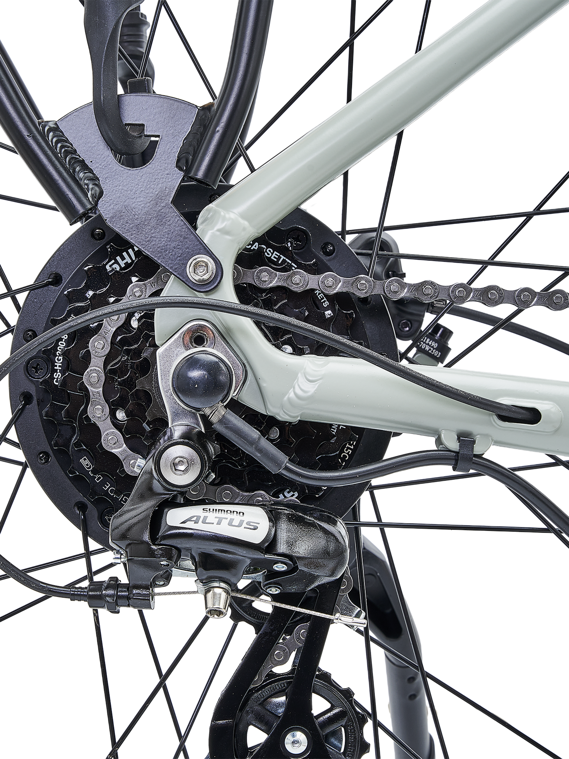 HYGGE BIKES, Nivo Commuter 2025 – Urban Elcykel Med 48v 14ah Samsung-batteri – Mossgrå