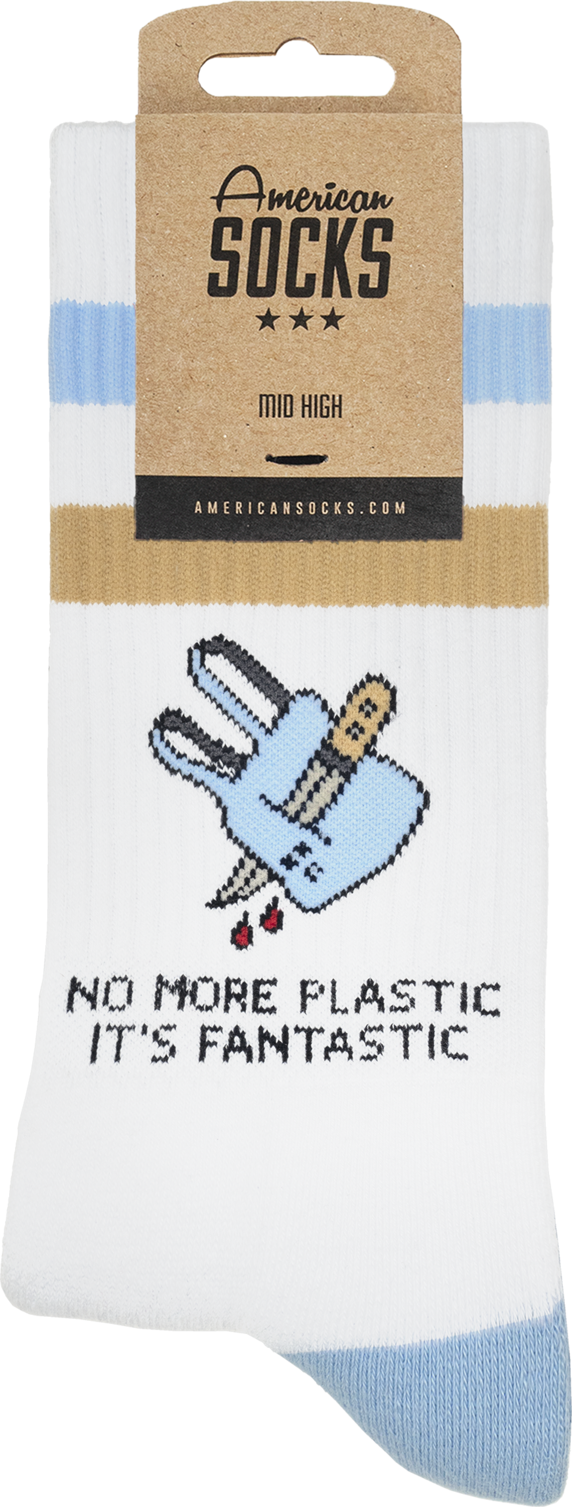 AMERICAN SOCKS, No More Plastic - Mid High