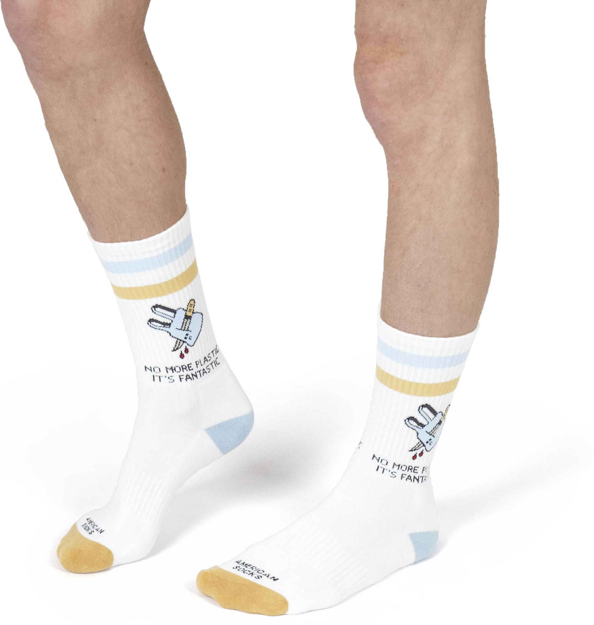 AMERICAN SOCKS, No More Plastic - Mid High