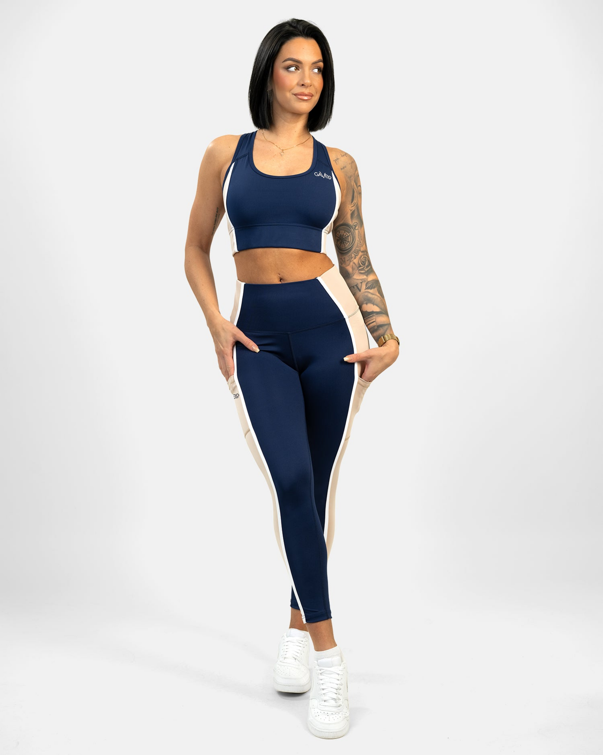 GAVELO, Noble Chic Navy Sand Tights