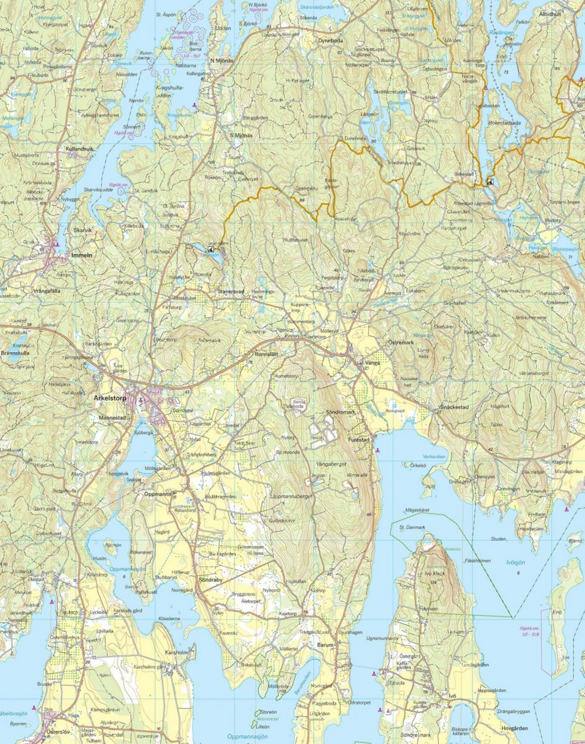 CALAZO, Nord&ouml;stra Sk&aring;ne 1:50.000