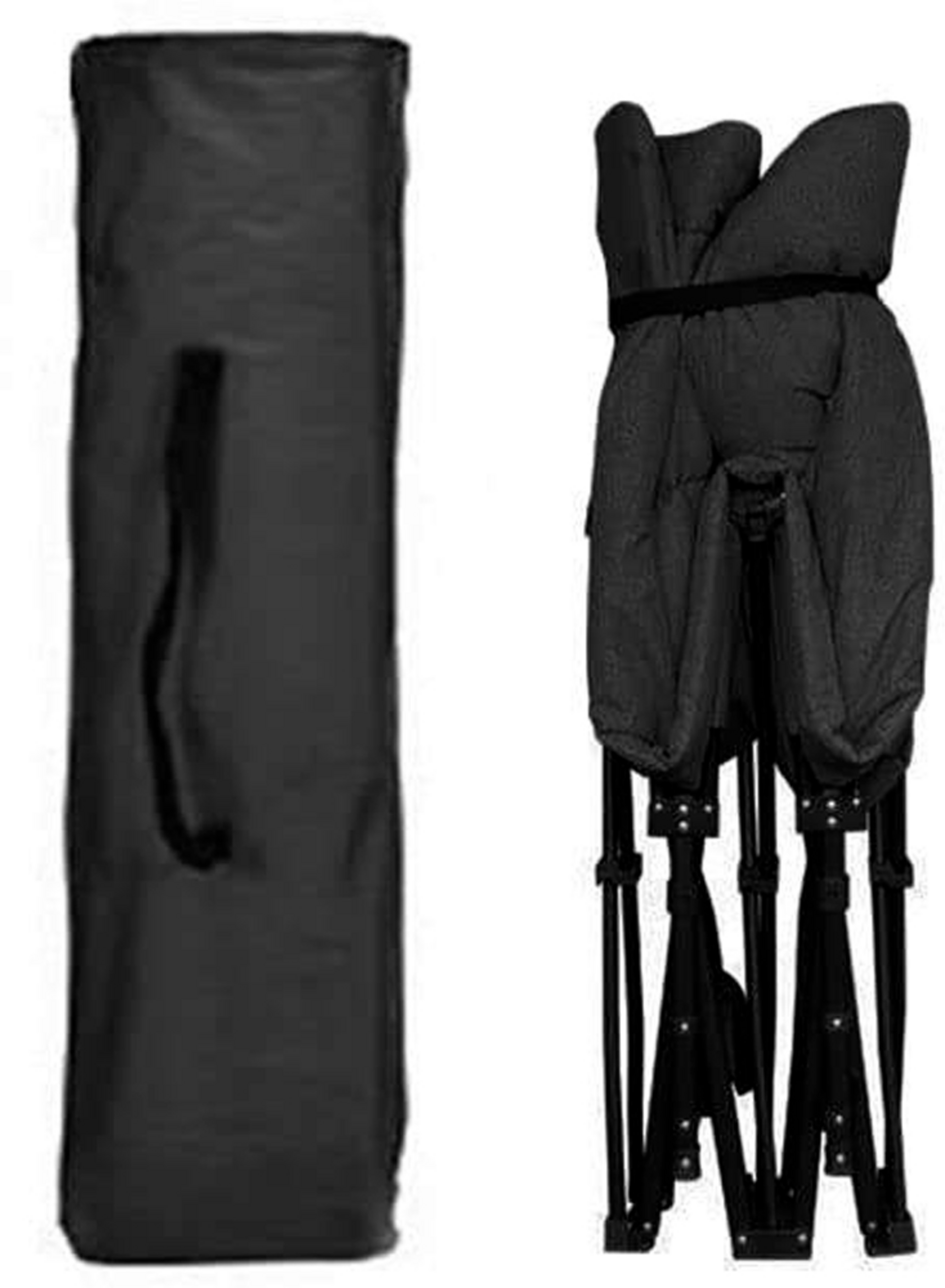 TREKKER, Nordcore Camping Cot Premium, Black-190x68x40cm - Max 200kg