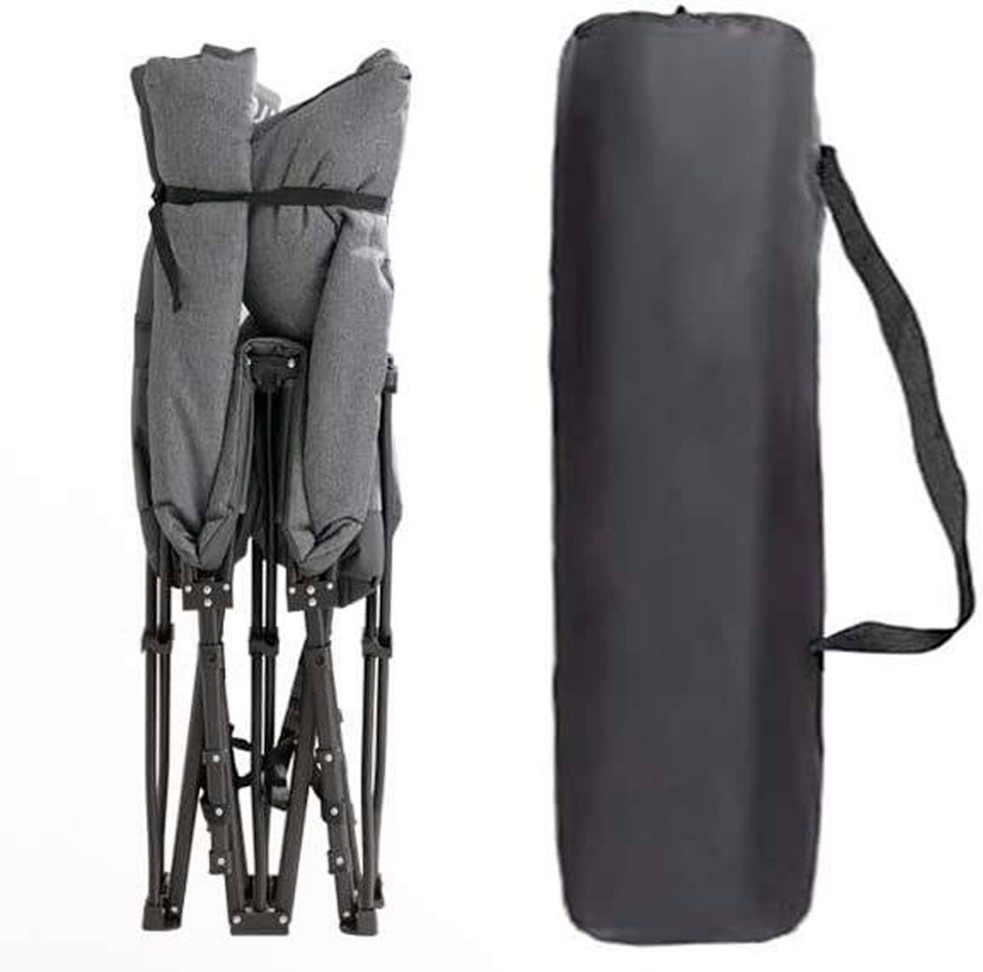 TREKKER, Nordcore Camping Cot Premium, Gray-210x80x40cm - Max 280kg