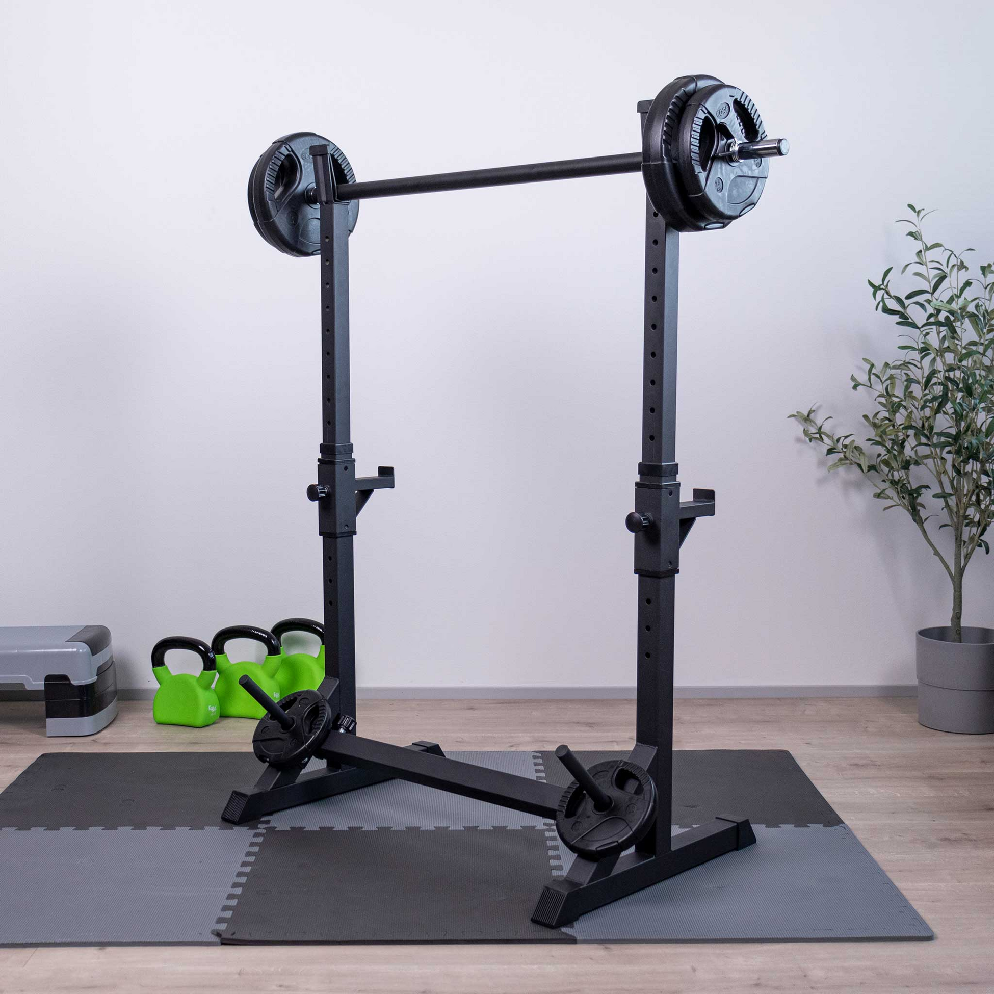 NORDCORE, Nordcore Half Rack Squat Rack Core 107x60x150 Cm, Black