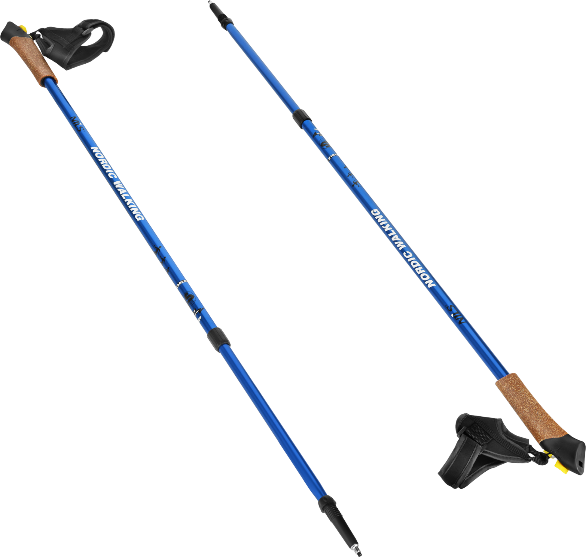 NORTHIX, Nordic Walking Poles, Adjustable, Blue