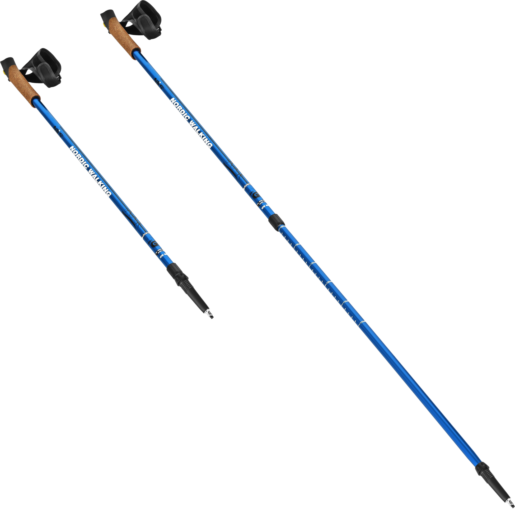 NORTHIX, Nordic Walking Poles, Adjustable, Blue