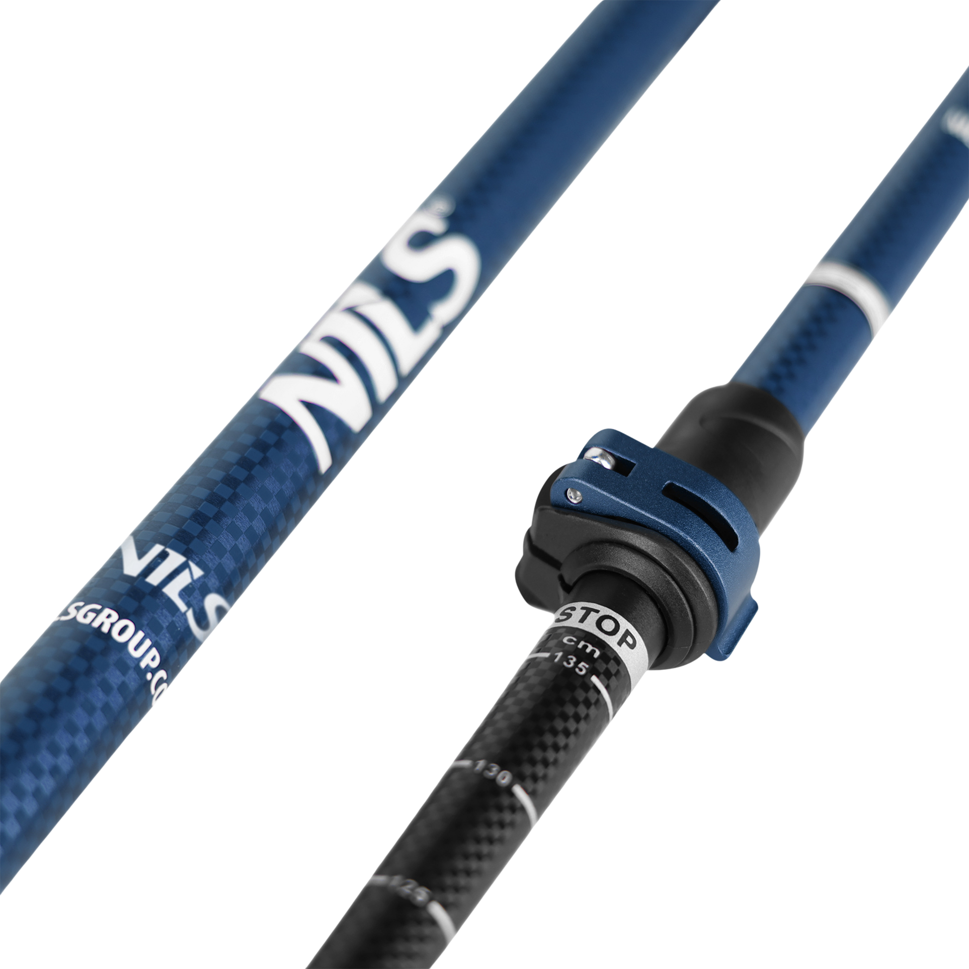 NORTHIX, Nordic Walking Poles, Blue Aluminum, Adjustable