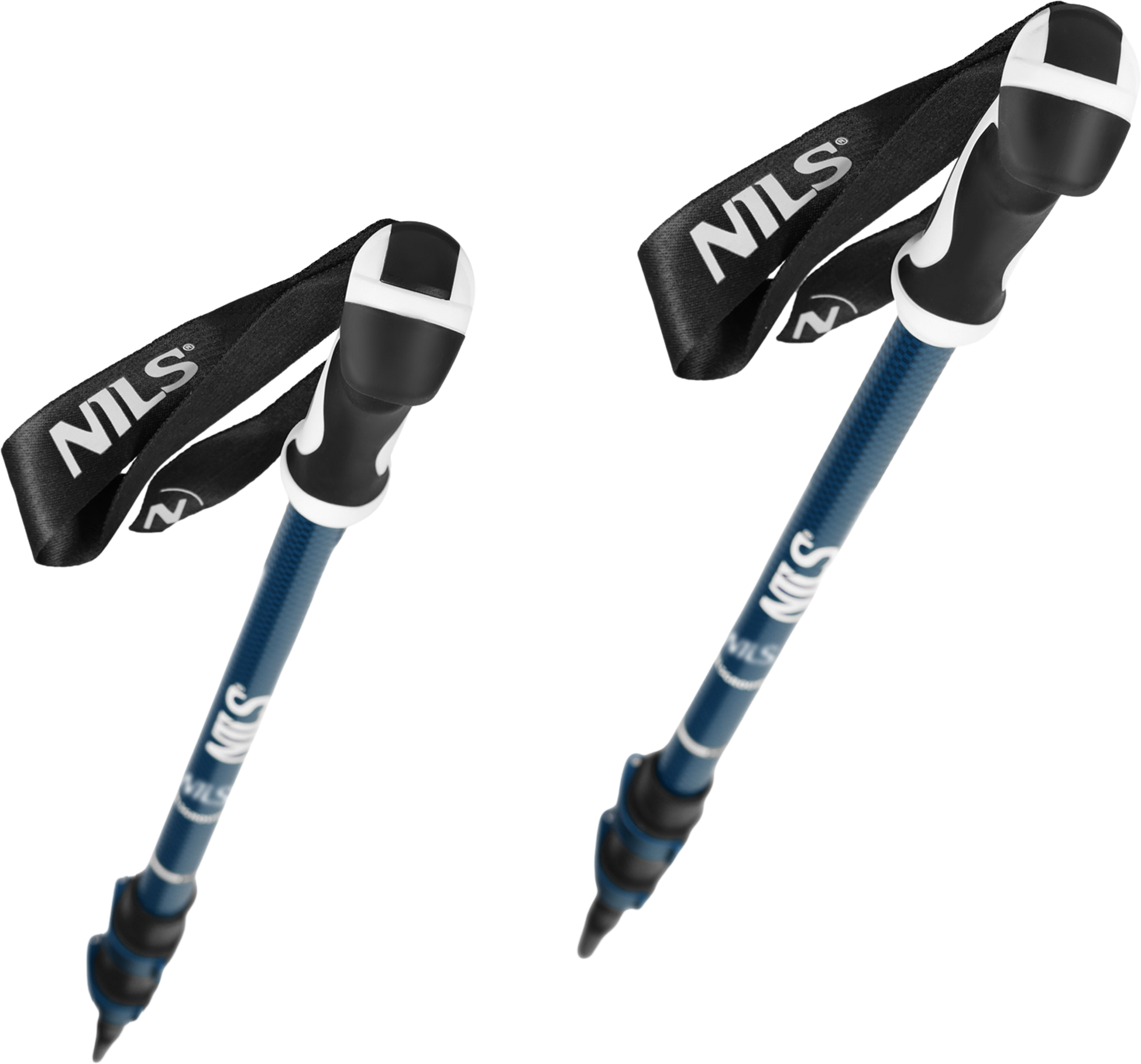 NORTHIX, Nordic Walking Poles, Blue Aluminum, Adjustable