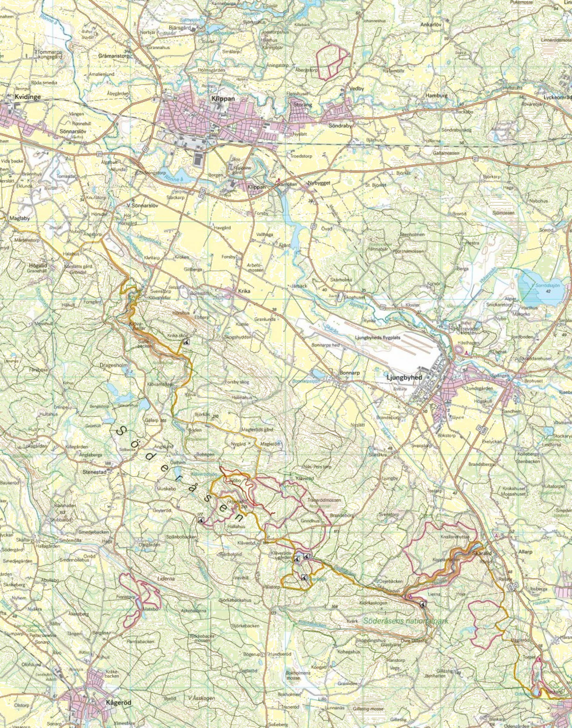 CALAZO, Nordvästra Skåne 1:50.000