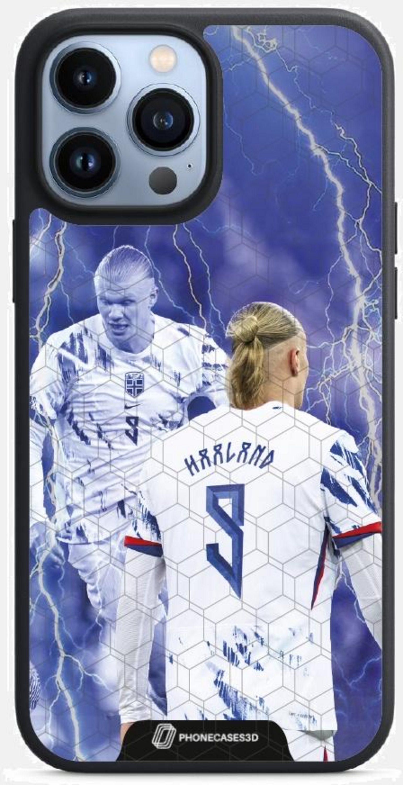 PHONECASES3D, Norges Fotballforbund Official 3d Phone Case Design Haaland 150