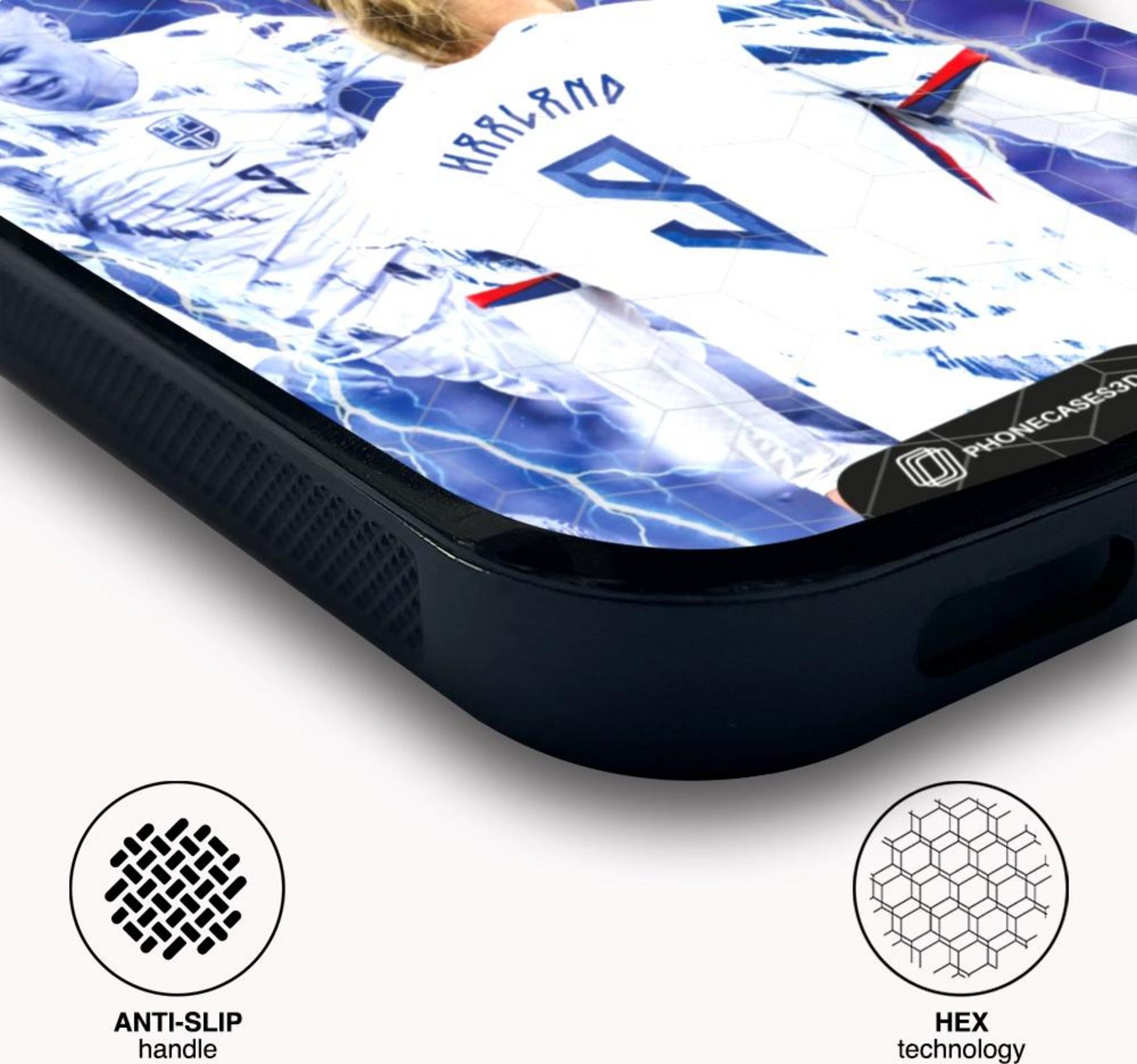 PHONECASES3D, Norges Fotballforbund Official 3d Phone Case Design Haaland 150