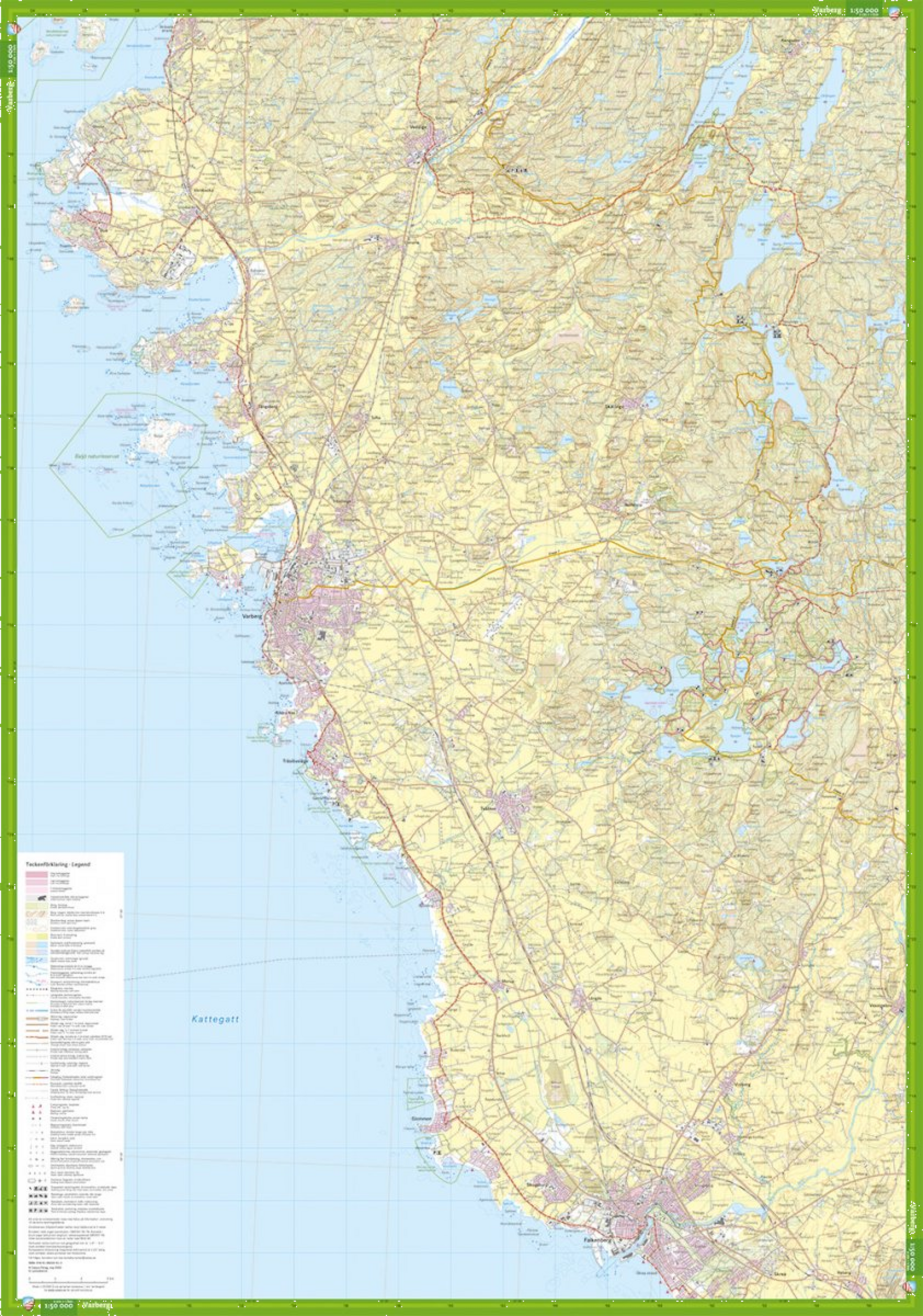 CALAZO, Norra Halland 1:50.000