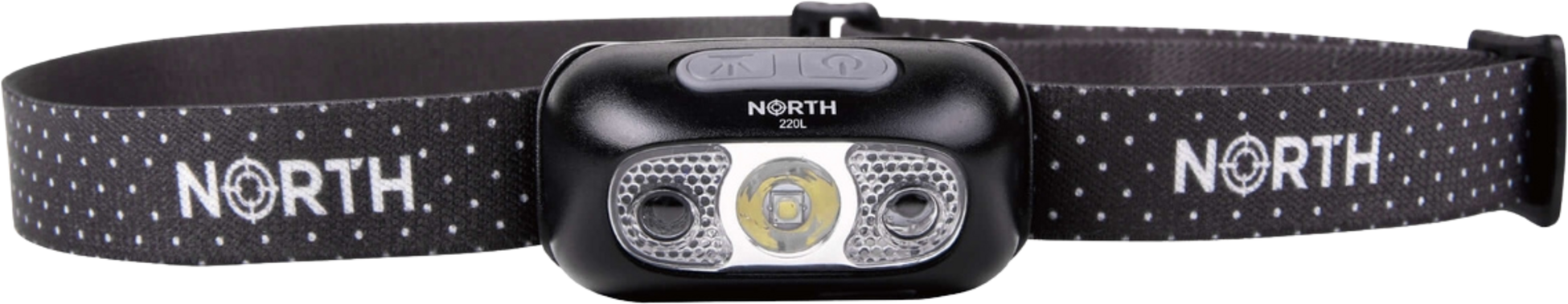 NORTH, North Headlamp 220lumen Black Approx. 75m Cree-led (xpg2) Sensor Control