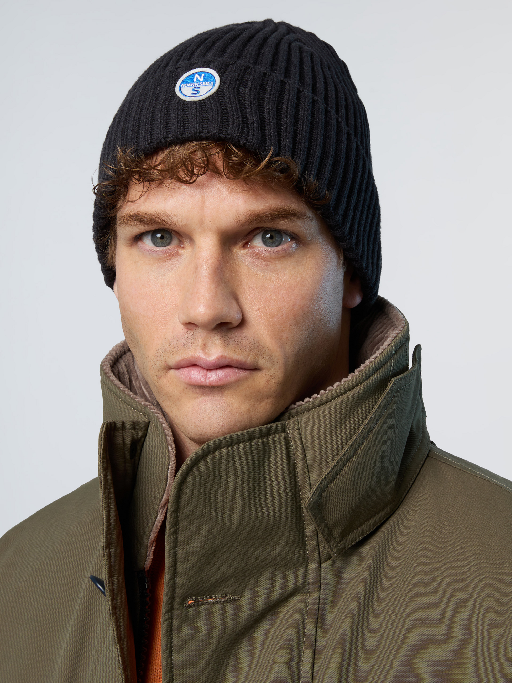 NORTH SAILS, North Sails Beanie Wide-rib Knit With Logo Patch