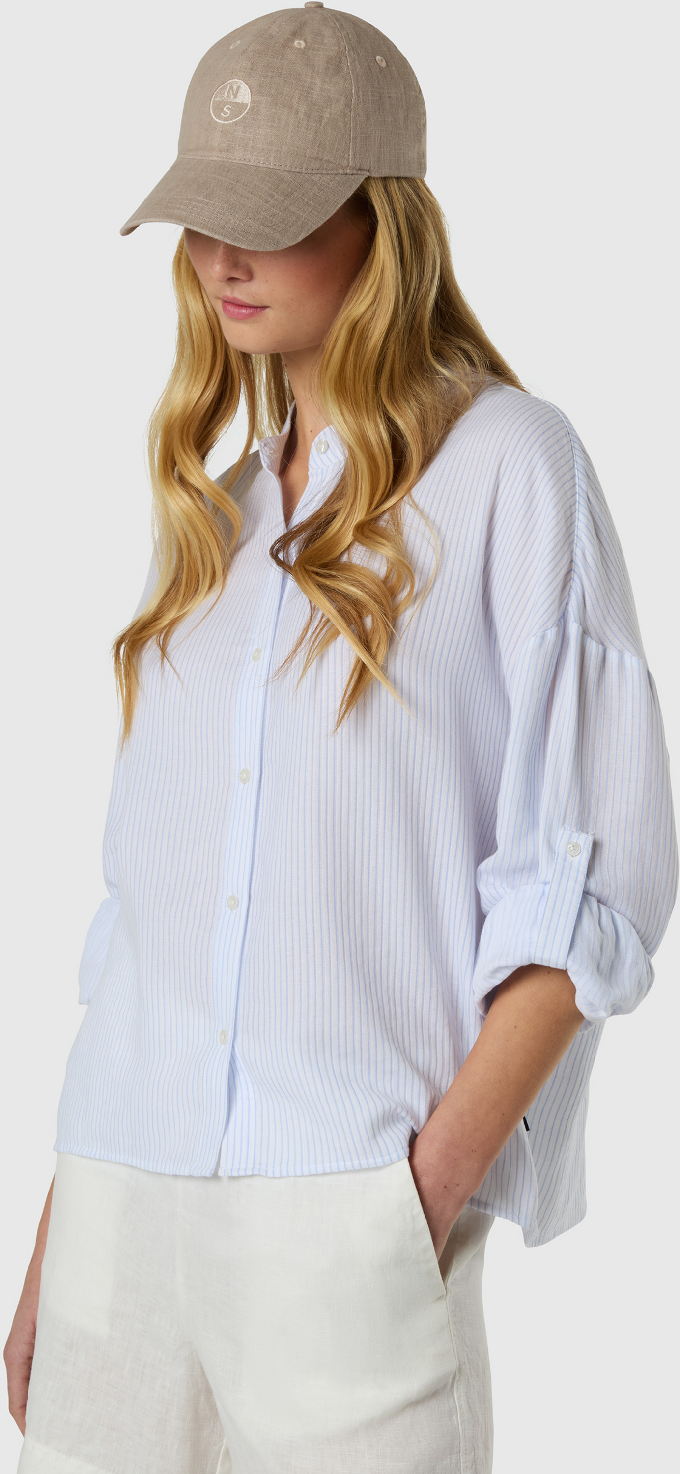 NORTH SAILS, North Sails Blouse Mandarin Collar