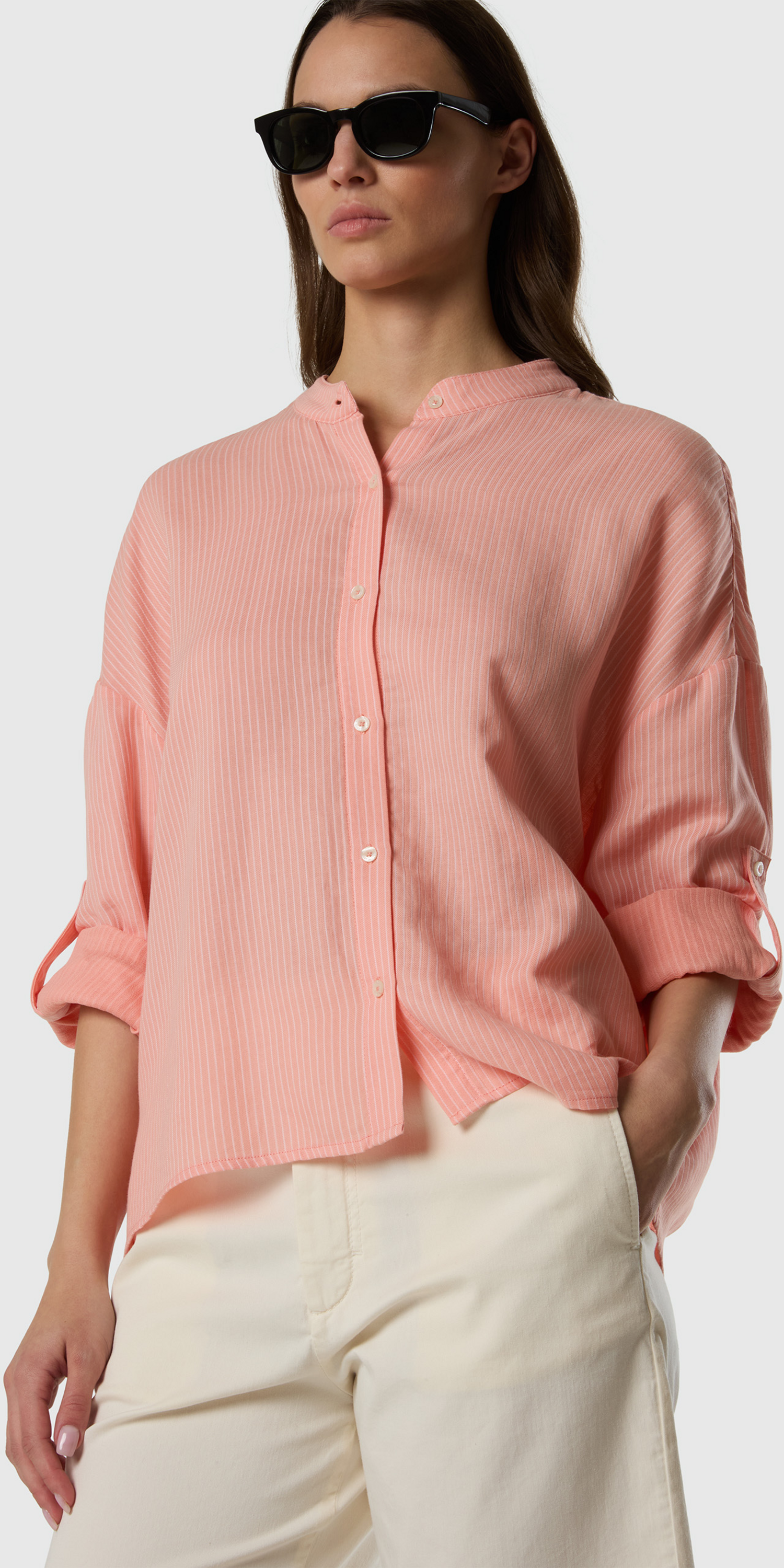 NORTH SAILS, North Sails Blouse Mandarin Collar