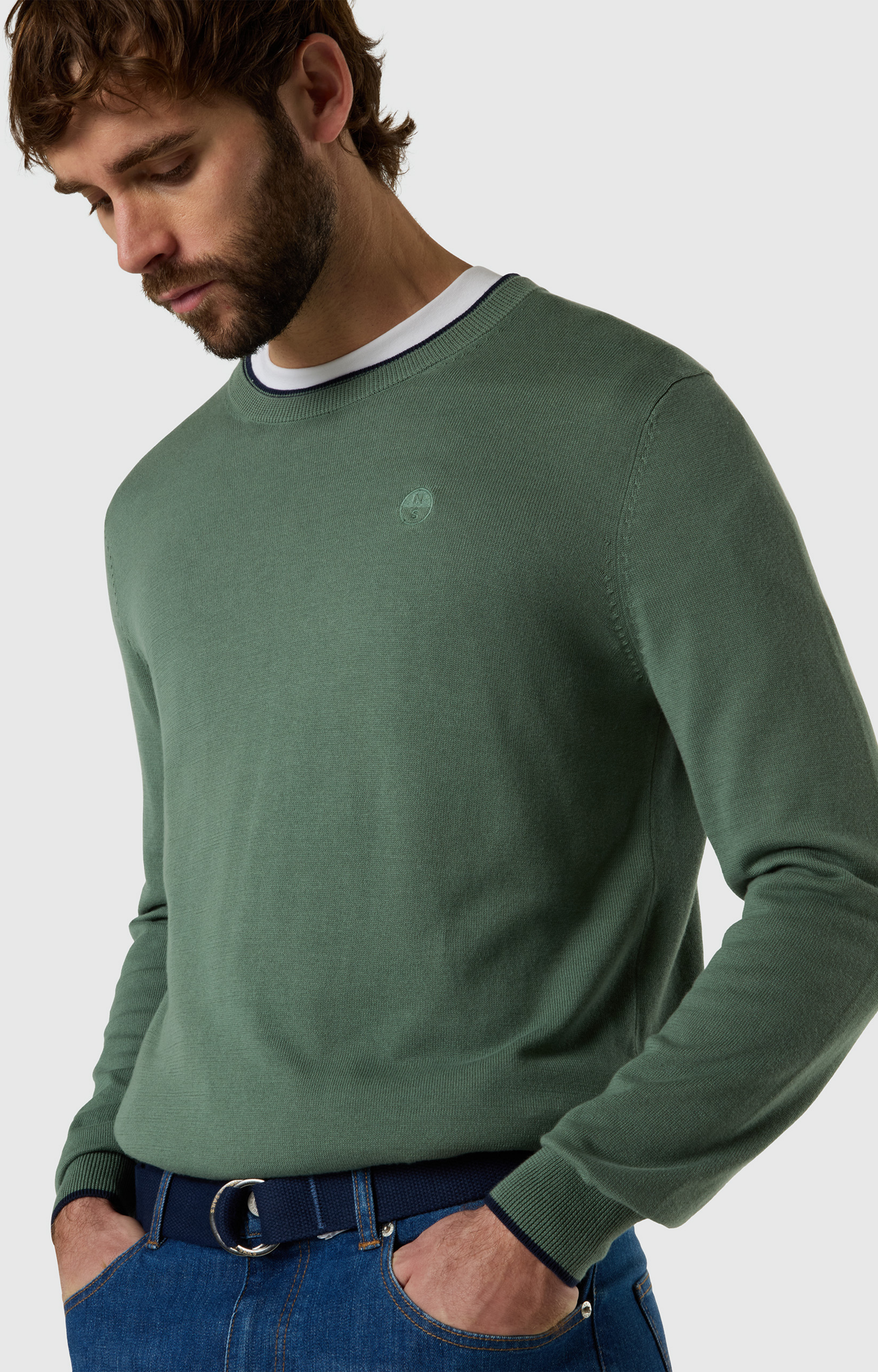NORTH SAILS, North Sails Crew-neck Sweater With Tonal Logo