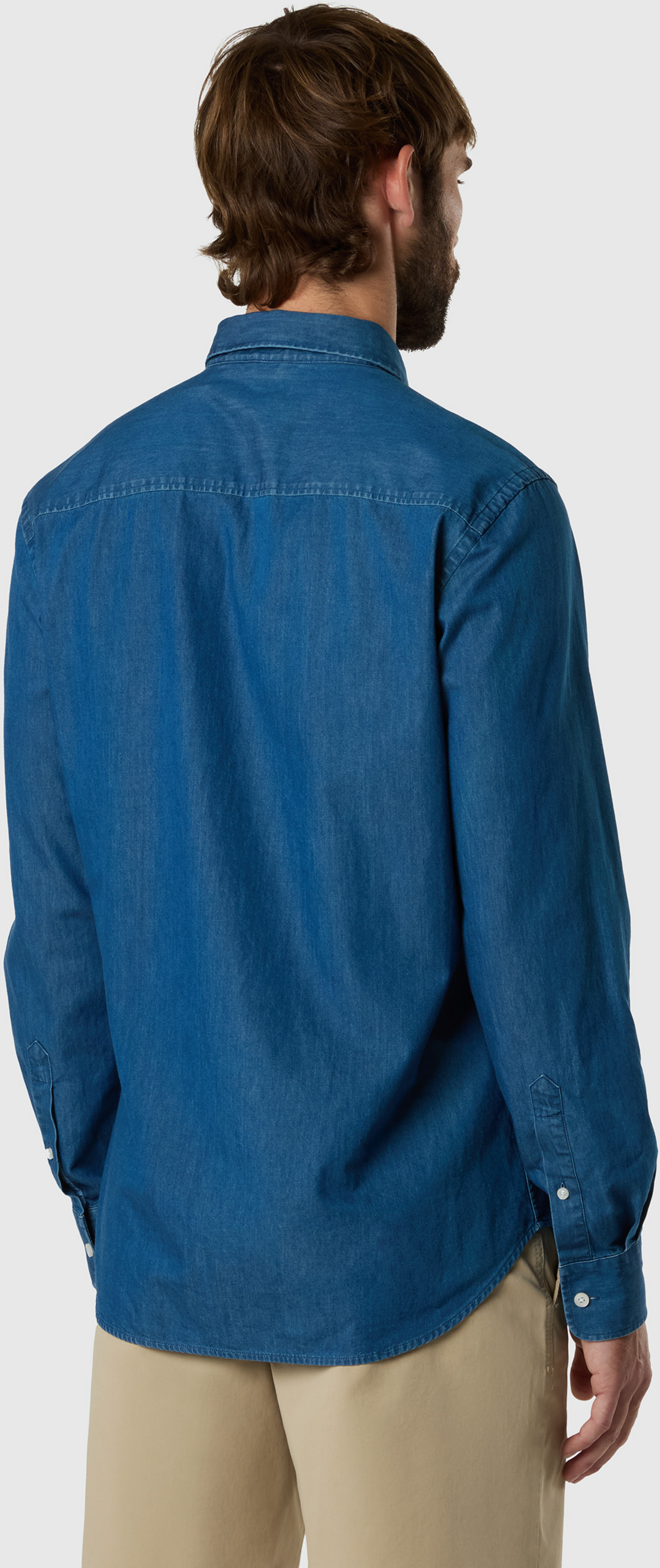 NORTH SAILS, North Sails Denim Shirt With Cutaway Collar