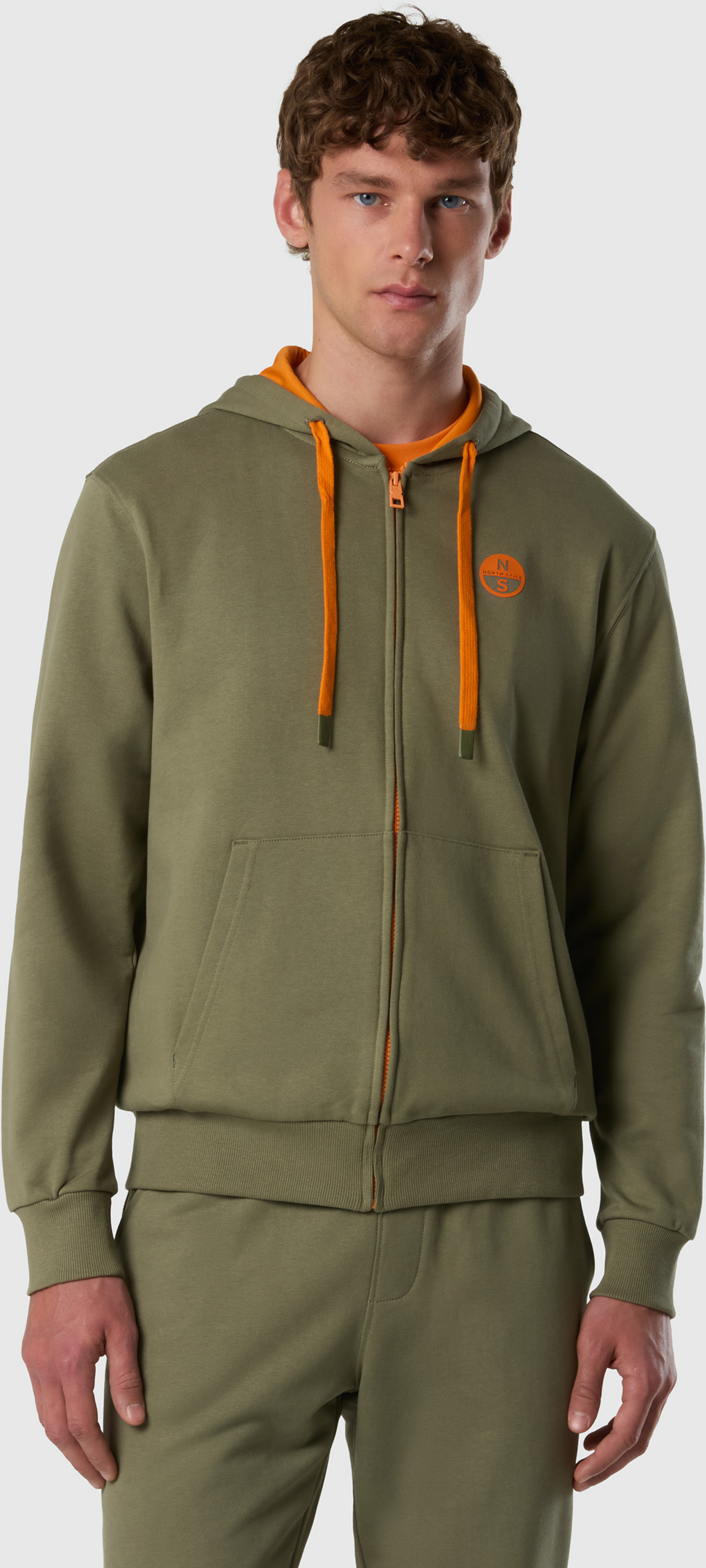 NORTH SAILS, North Sails Full-zip Hoodie With Contrast Logo