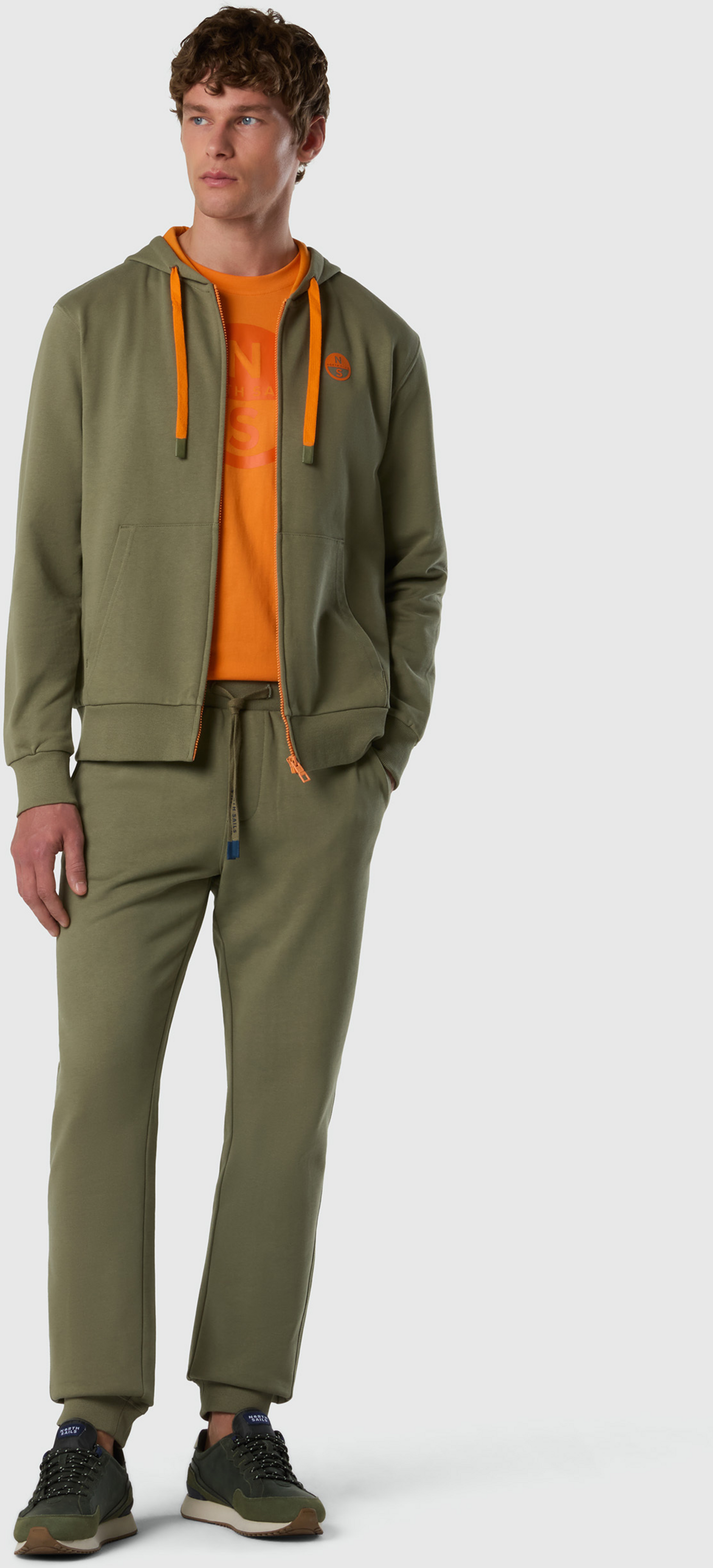 NORTH SAILS, North Sails Full-zip Hoodie With Contrast Logo