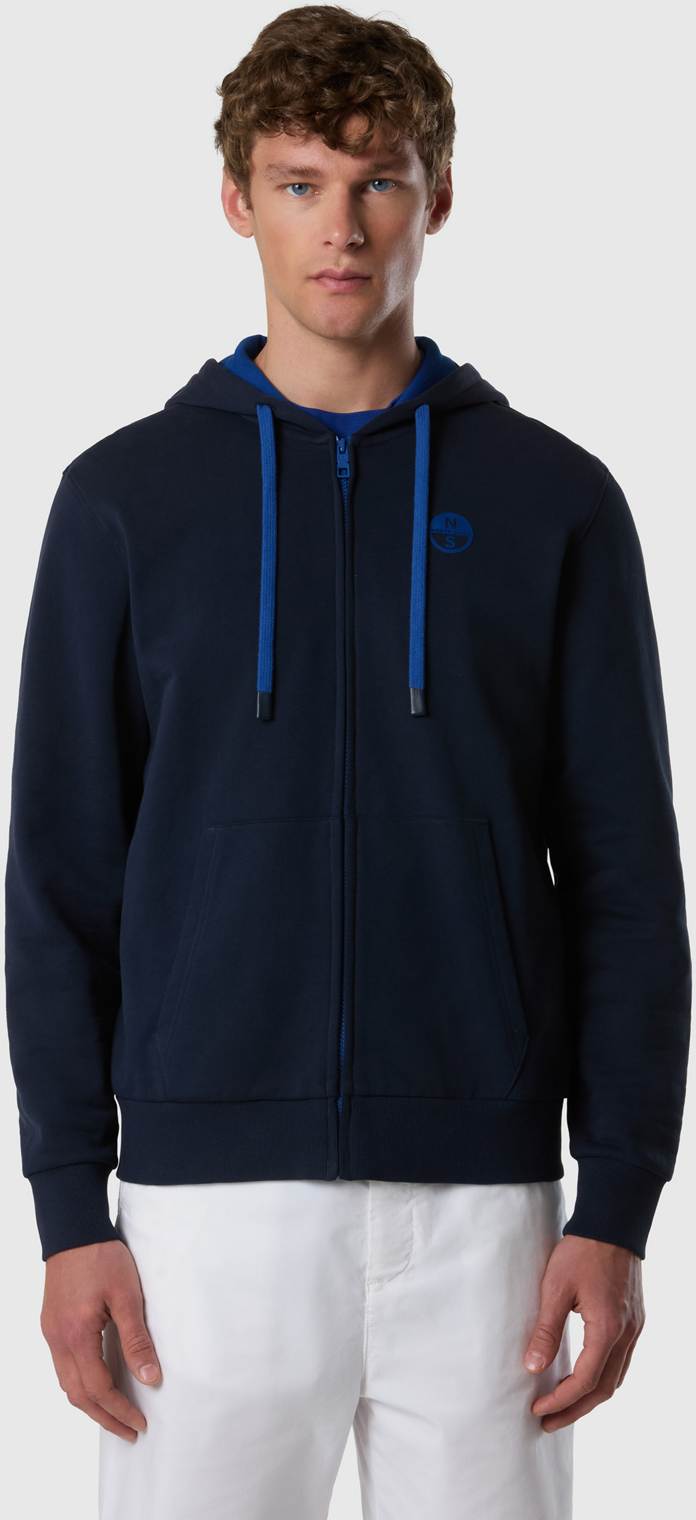 NORTH SAILS, North Sails Full-zip Hoodie With Contrast Logo